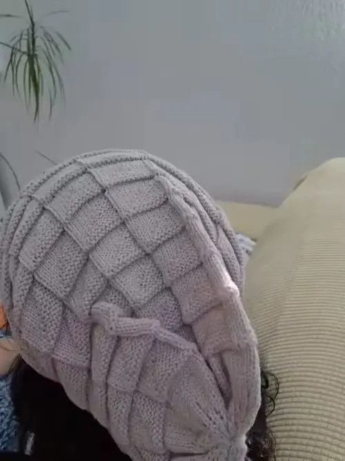 Other Knitted Baggy Beanie Oversized Winter Hat Size ONE SIZE - 2 Thumbnail