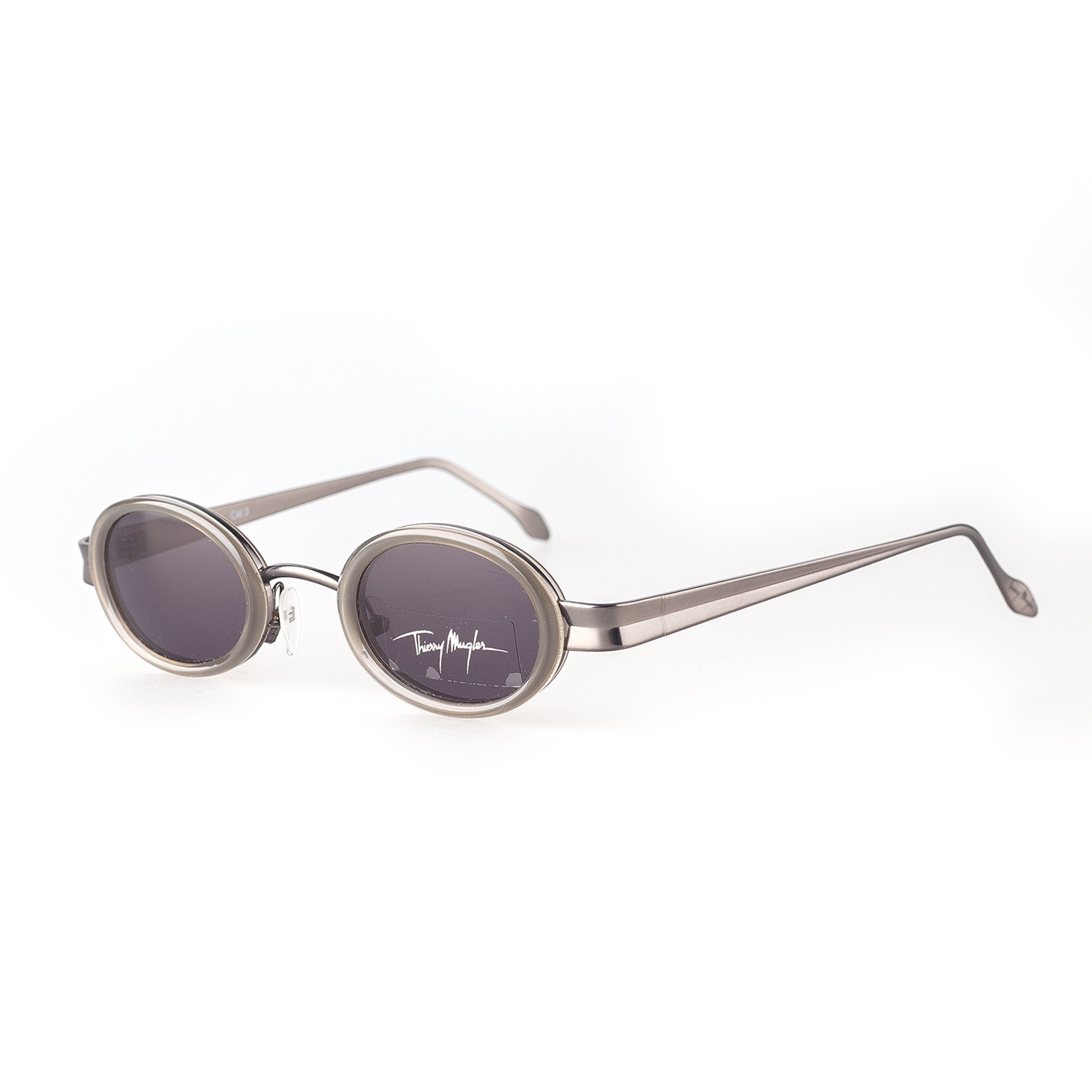 Thierry Mugler Thierry Mugler 6513 Vintage Oval Sunglasses Size ONE SIZE - 2 Thumbnail