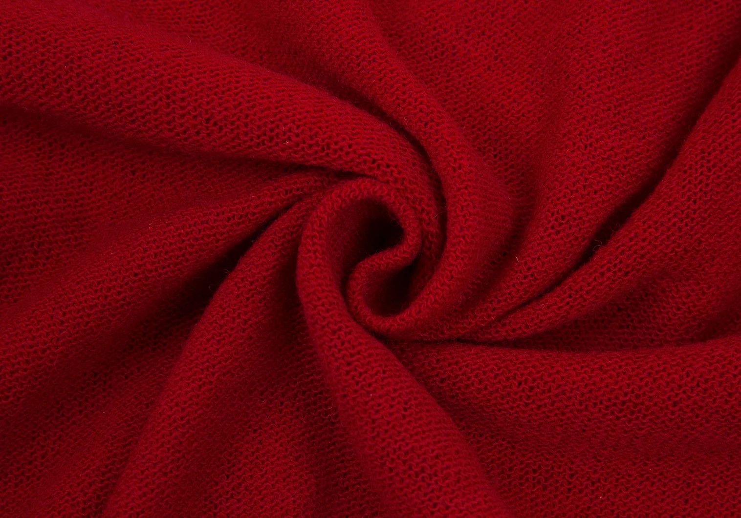 Comme des Garcons Homme Plus Oversized High Neck Knit Sweater in Red, Size M Size US M / EU 48-50 / 2 - 12 Thumbnail