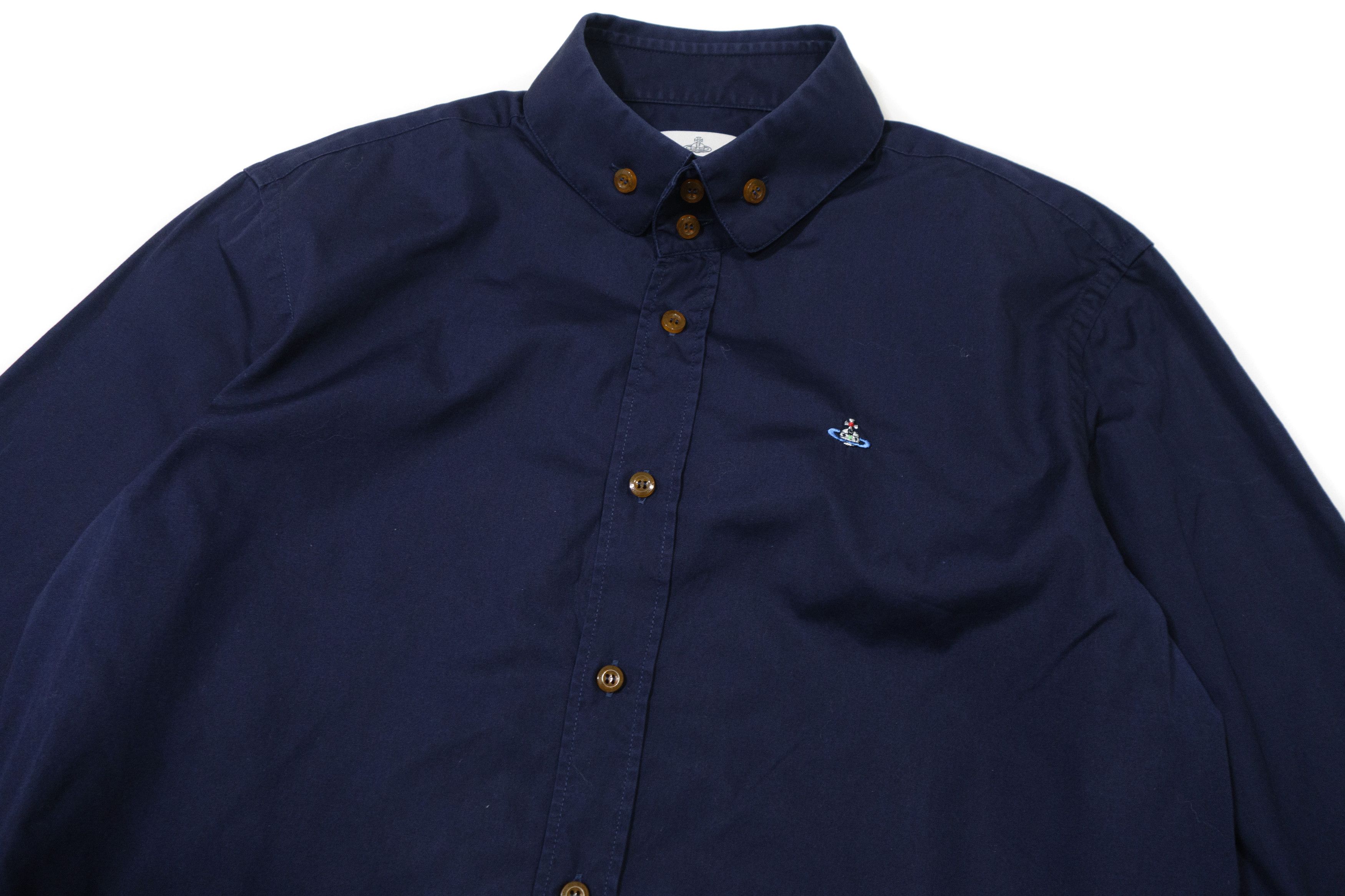 Vivienne Westwood 2017 Orb Logo Two-Button Krall Shirt Size US L / EU 52-54 / 3 - 3 Thumbnail