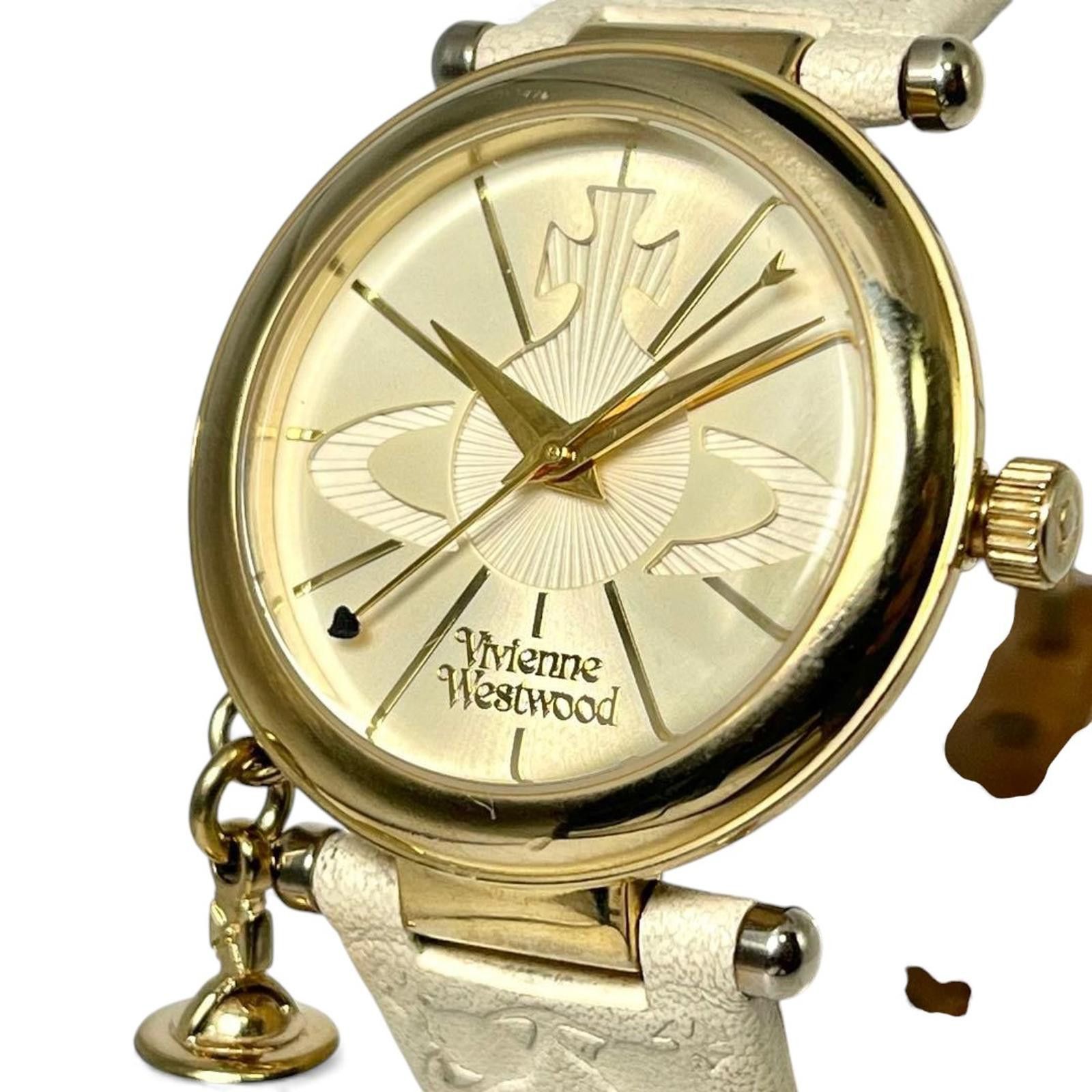 Vivienne Westwood Vivienne Westwood - Women's Gold Tone Watch with Charm Size ONE SIZE - 1 Thumbnail
