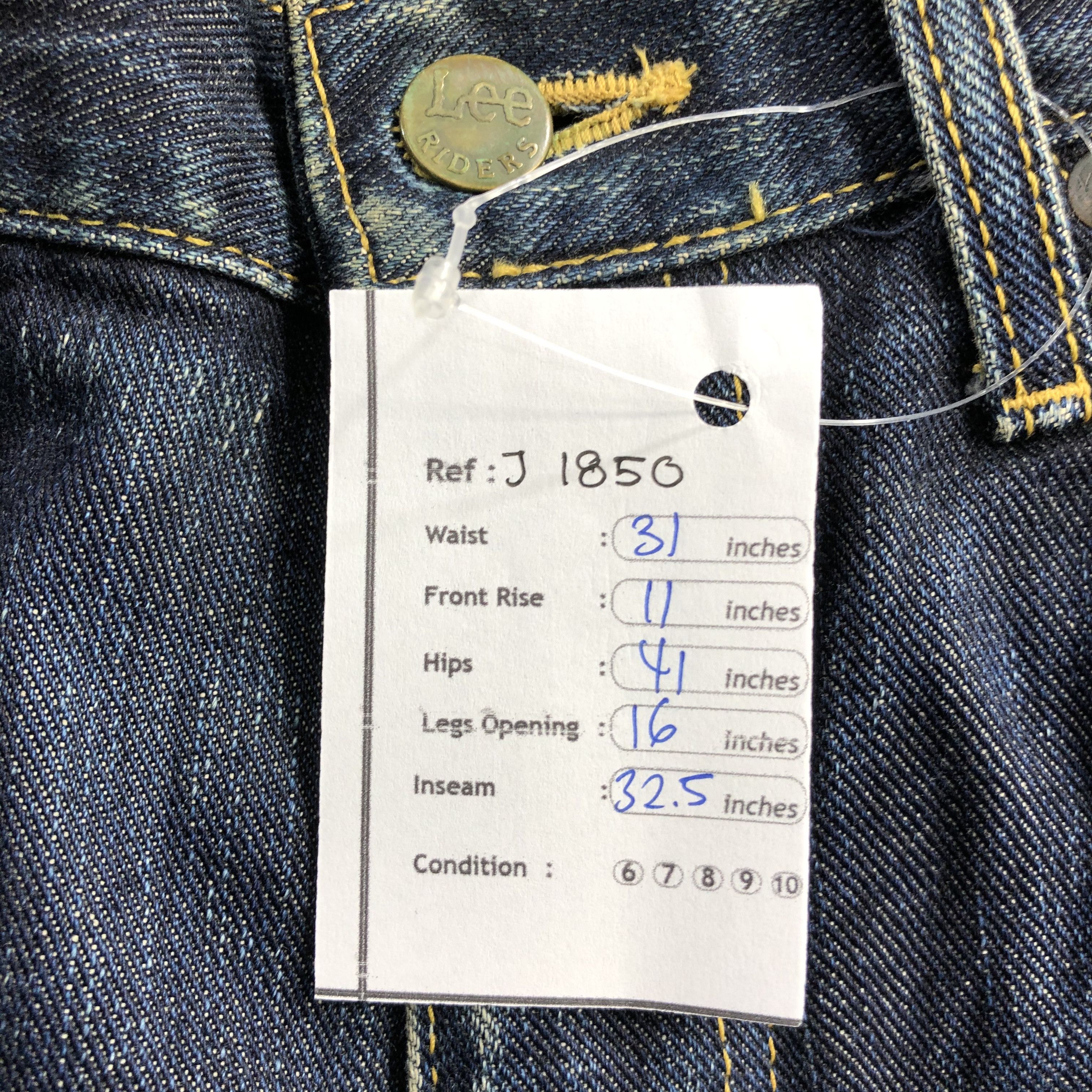 Lee Vintage Blue Wash Lee Jeans-J1850 Size US 31 - 16 Thumbnail