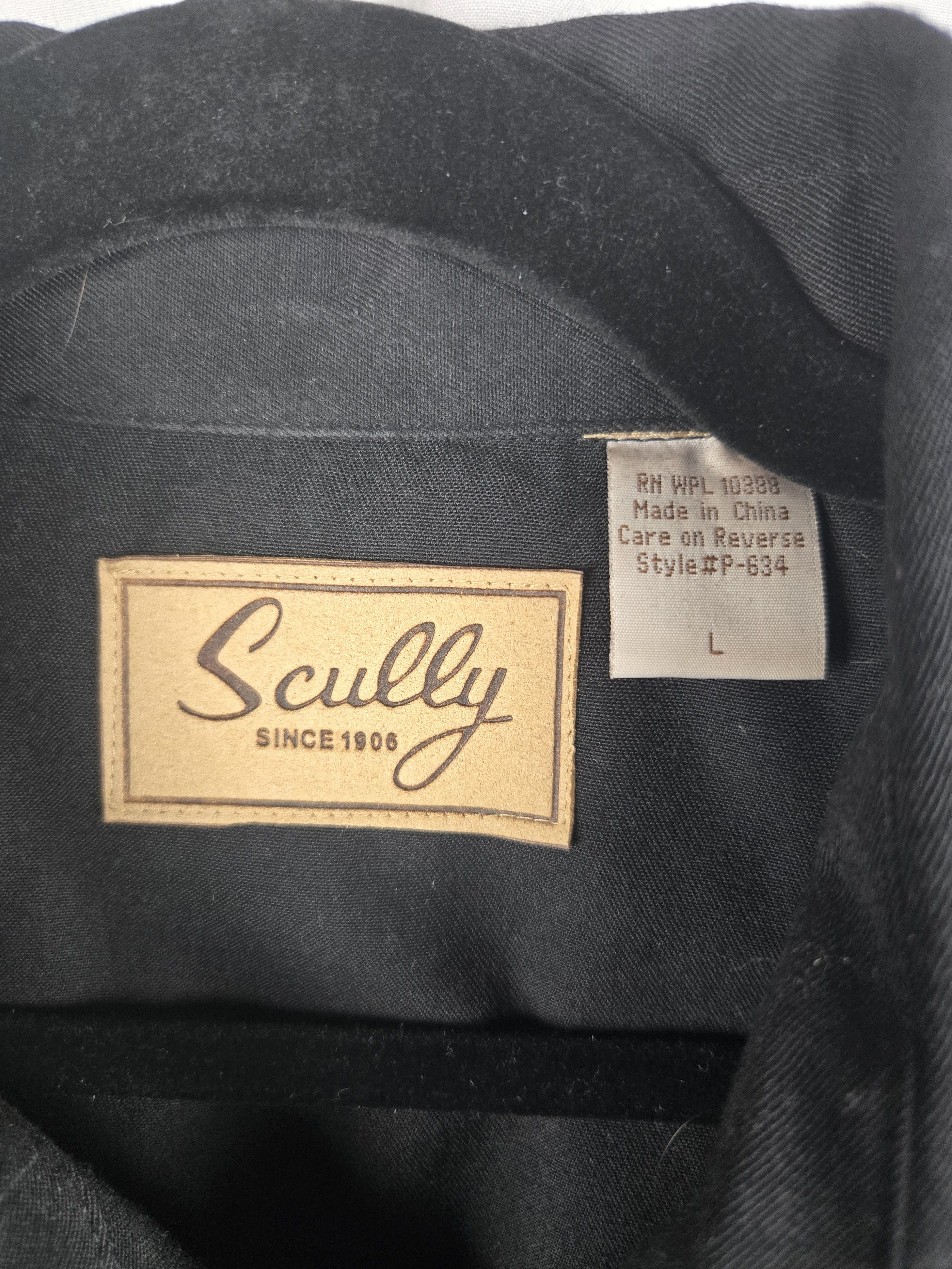 Scully Authentic Western Snap Button Scully Embroidered Black Size US L / EU 52-54 / 3 - 4 Thumbnail