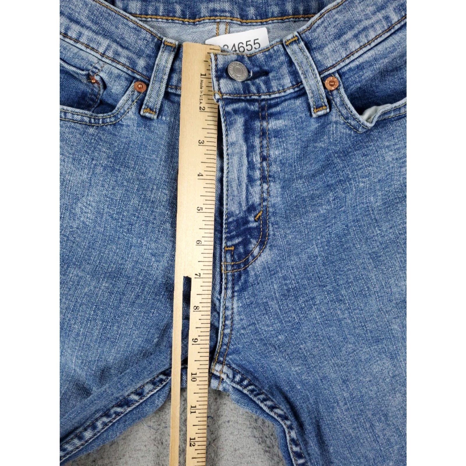 Levi's Levi's 511 Jeans Blue Slim Fit Straight Leg 29x30 Men's Denim Pants Size US 29 - 3 Thumbnail