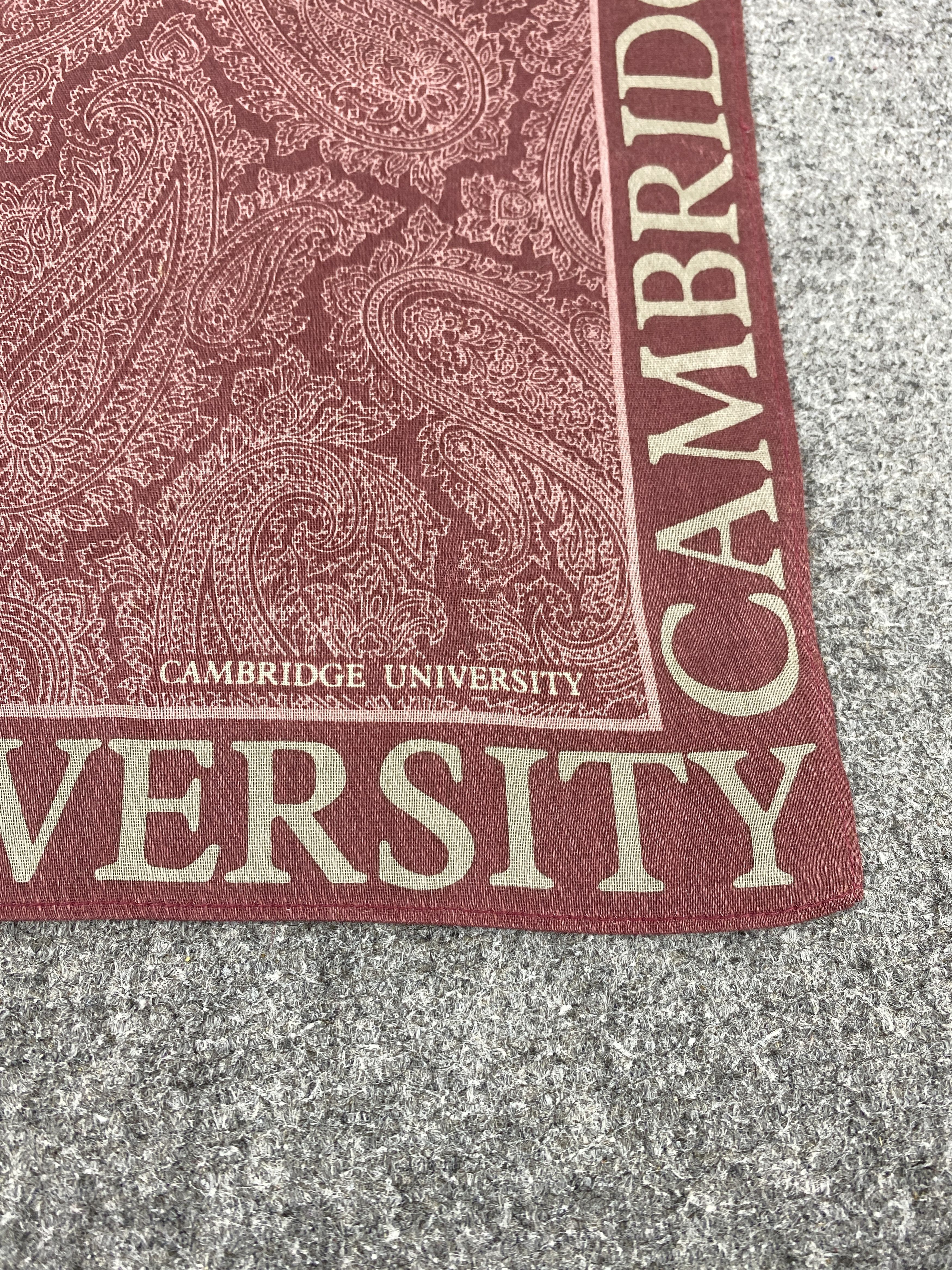 Vintage Cambridge University Handkerchief / Neckerchief KT0287 Size ONE SIZE - 5 Thumbnail