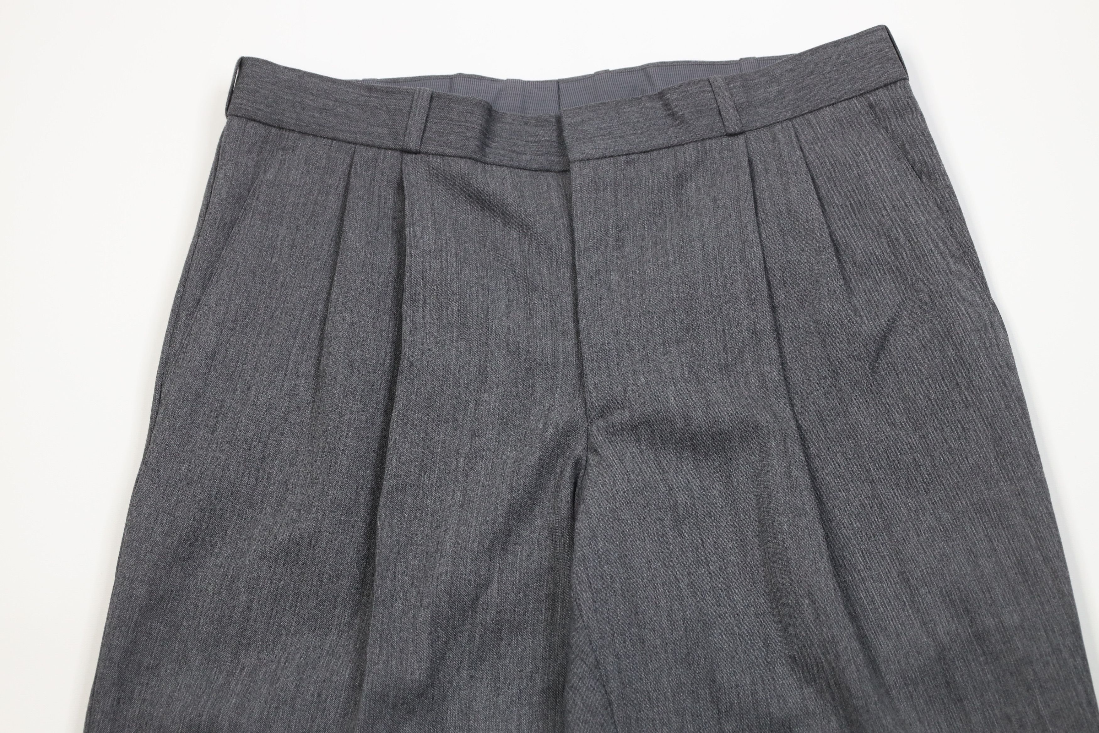 Vintage Vintage 90s Streetwear Wide Leg Chino Pants Heather Gray Size US 34 / EU 50 - 2 Thumbnail