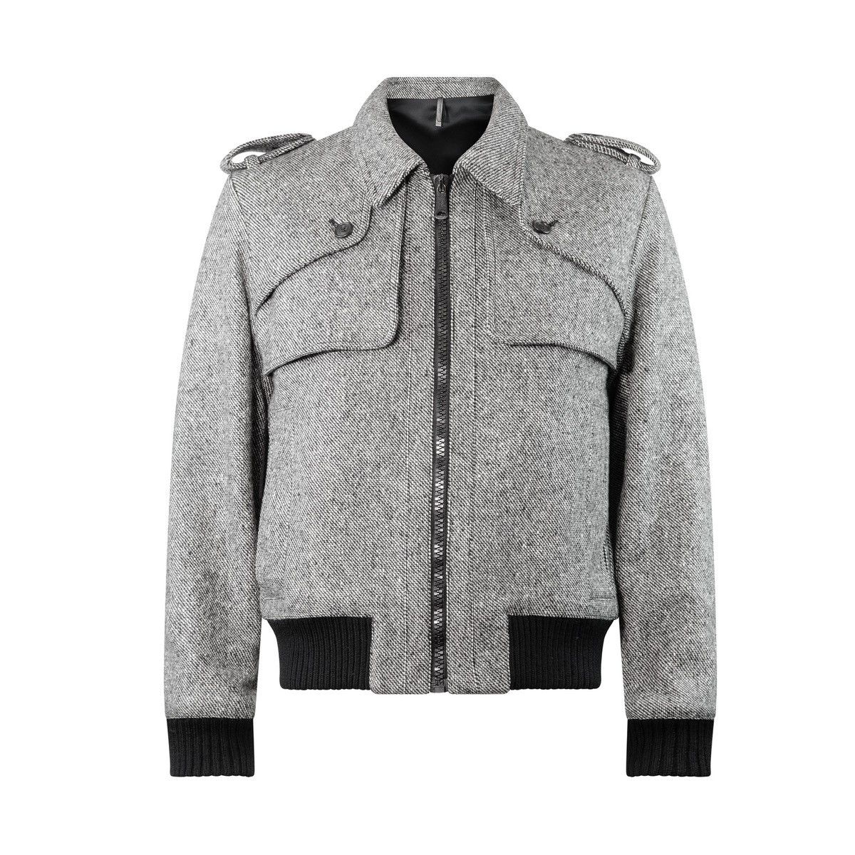 image of Dior Homme By Hedi Slimane F/w 2006 Wool Cargo Jacket 46 in Grey, Men's (Size Small)