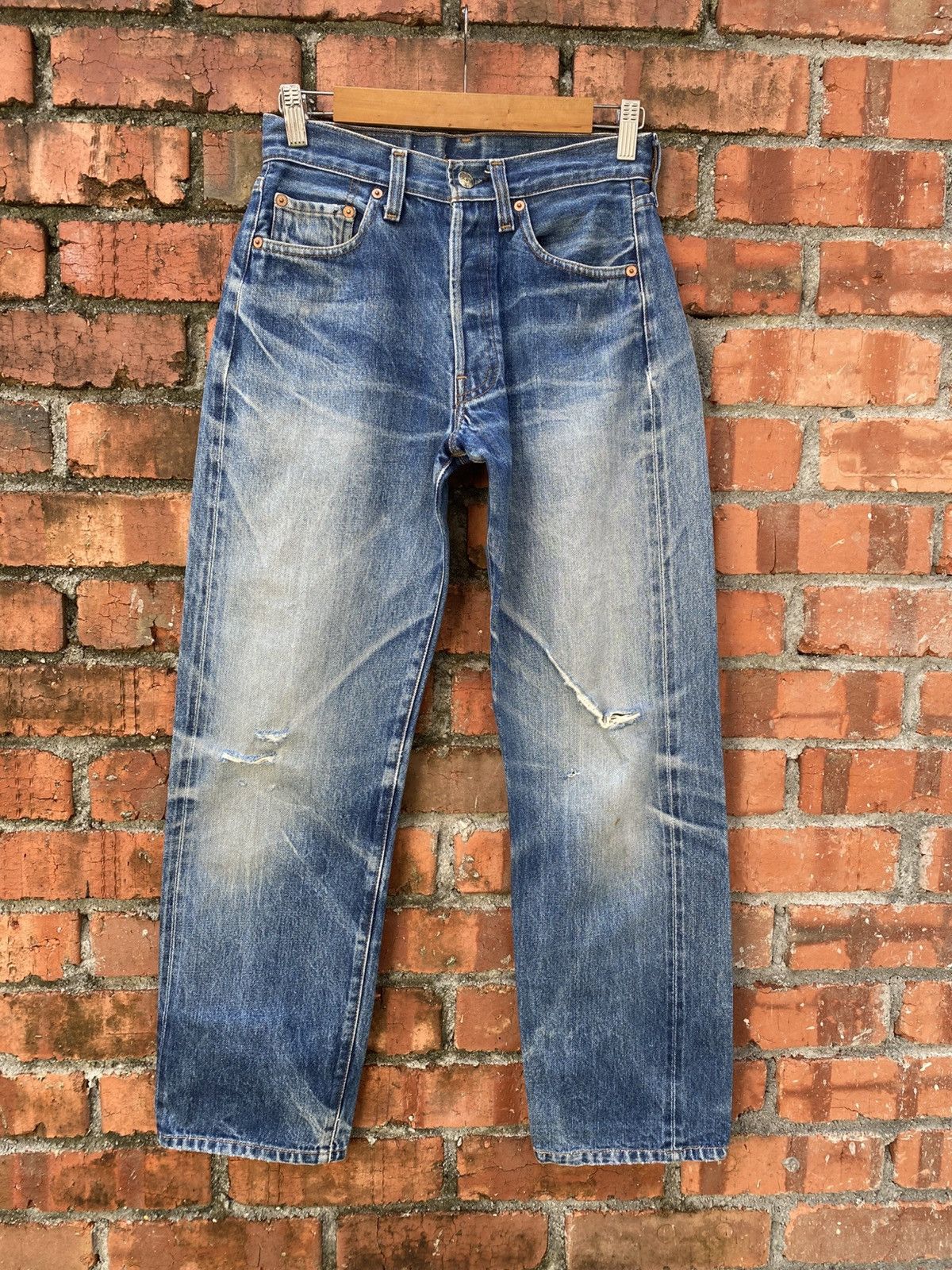 Levi's × Levi's Vintage Clothing × Vintage W28x28.5 Vintage levi's 501 redline made in USA big E Size US 28 / EU 44 - 1 Thumbnail