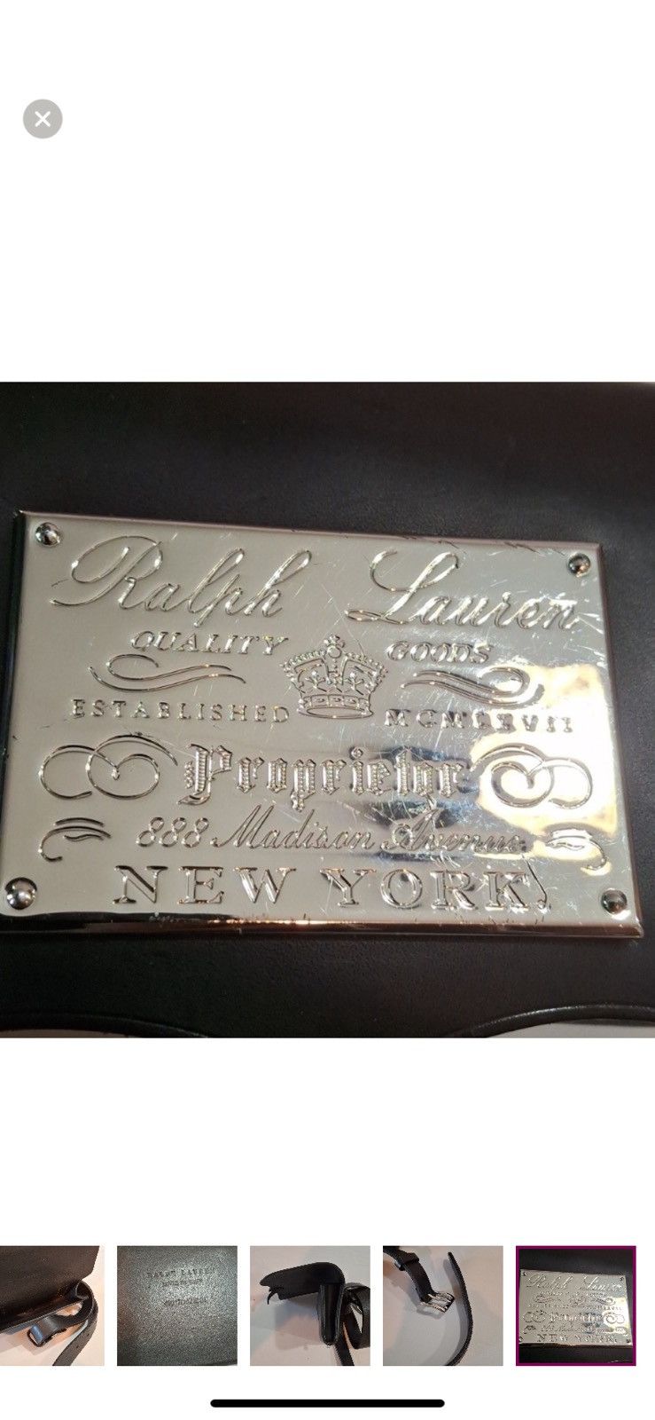Ralph Lauren Purple Label Very rare vintage saddle, proprietor bag Size ONE SIZE - 10 Thumbnail