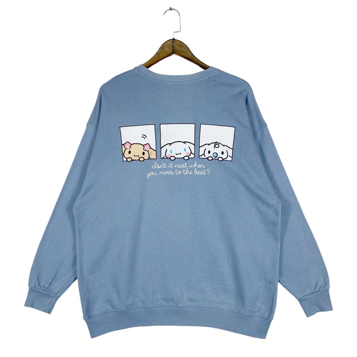 Vintage Vintage Cinnamoroll Crewneck Sweatshirt Light Blue Pullover Size XL / US 12-14 / IT 48-50 - 7 Thumbnail