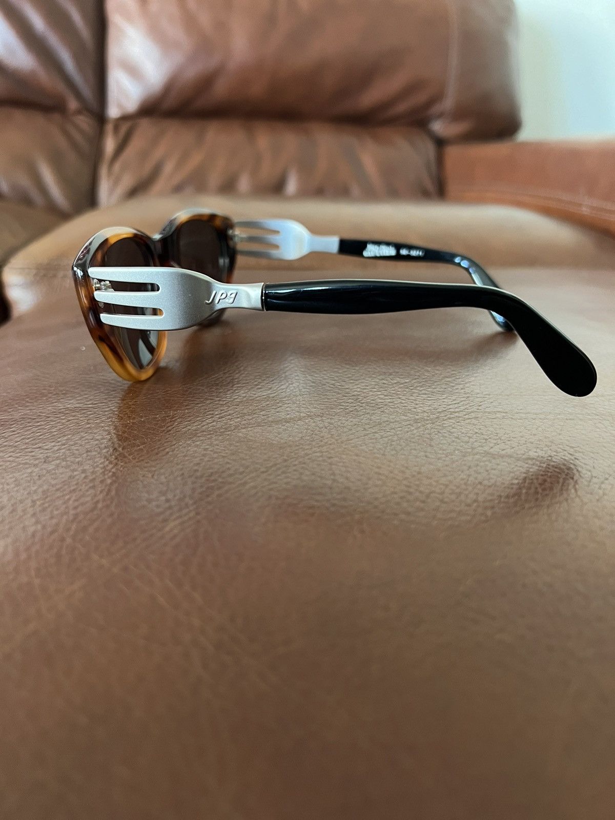 Jean Paul Gaultier Jean Paul Gaultier Fork Sunglasses Tortoise Shell Size ONE SIZE - 6 Thumbnail