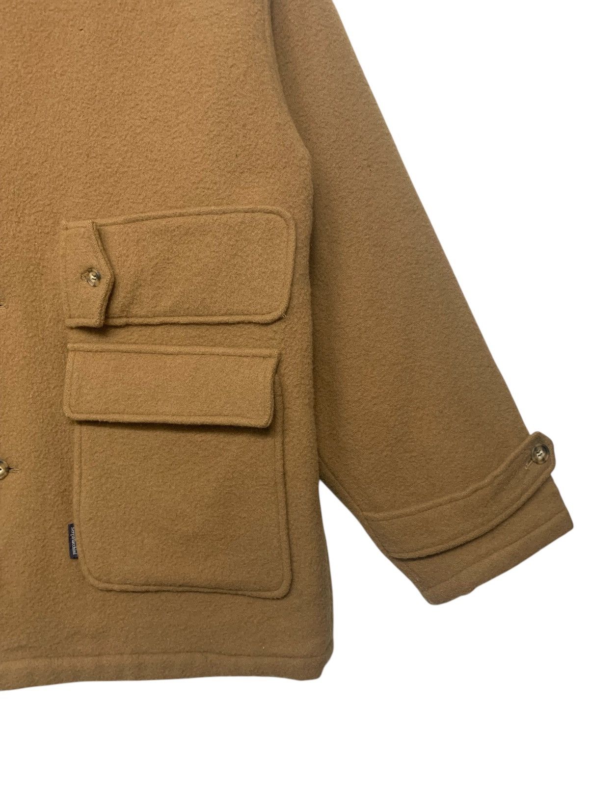 Sergio Tacchini × Vintage Vintage 90's Sergio Tacchini Full Button Down Wool Jacket Size US L / EU 52-54 / 3 - 10 Thumbnail