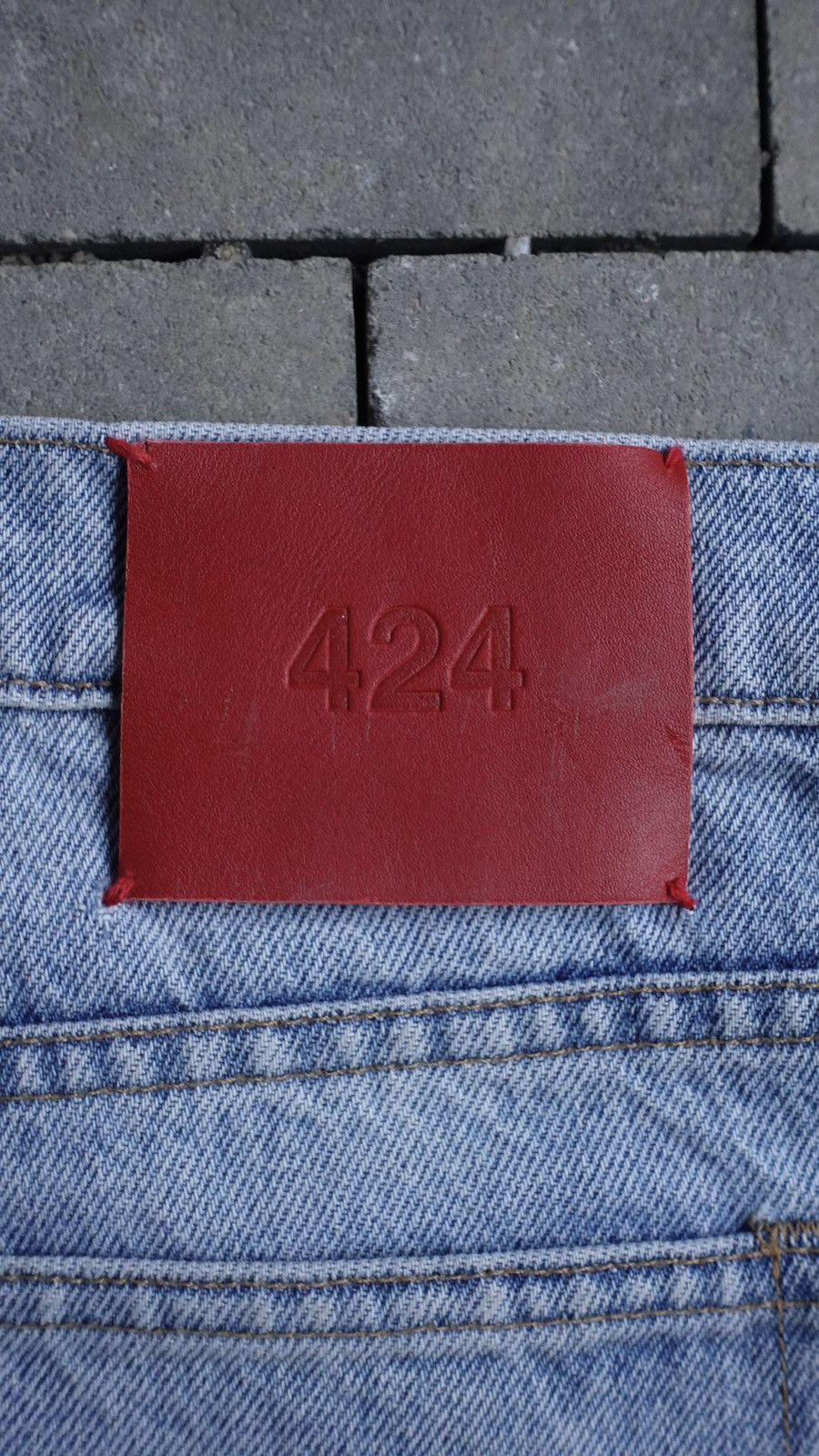 424 ❗️RARE❗️424 Fairfax Bandana Denim Jeans Size US 34 / EU 50 - 7 Thumbnail