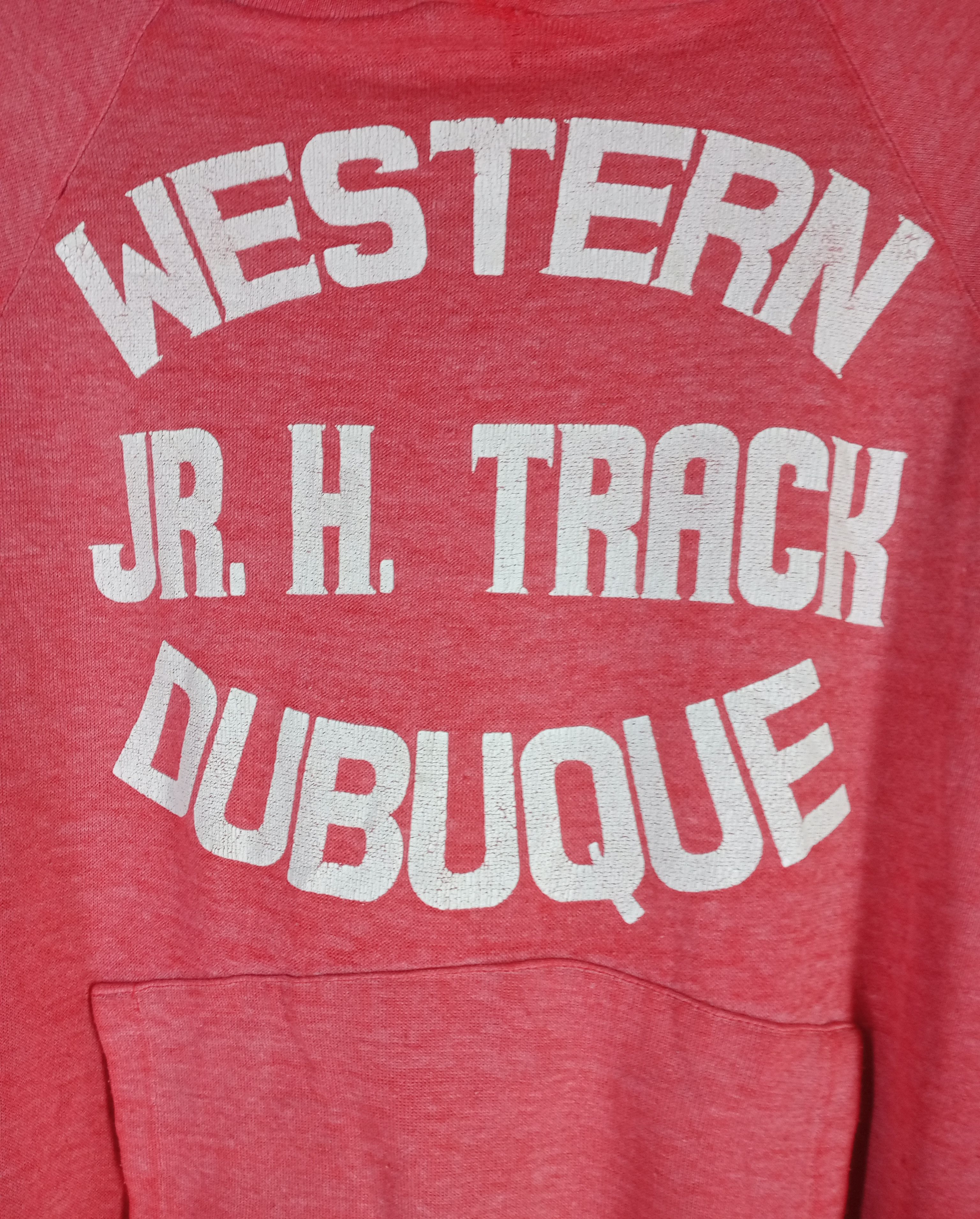 Other Rare Vintage 80s Western Jr. H. Track Dubuque Hoodie Size US M / EU 48-50 / 2 - 4 Thumbnail