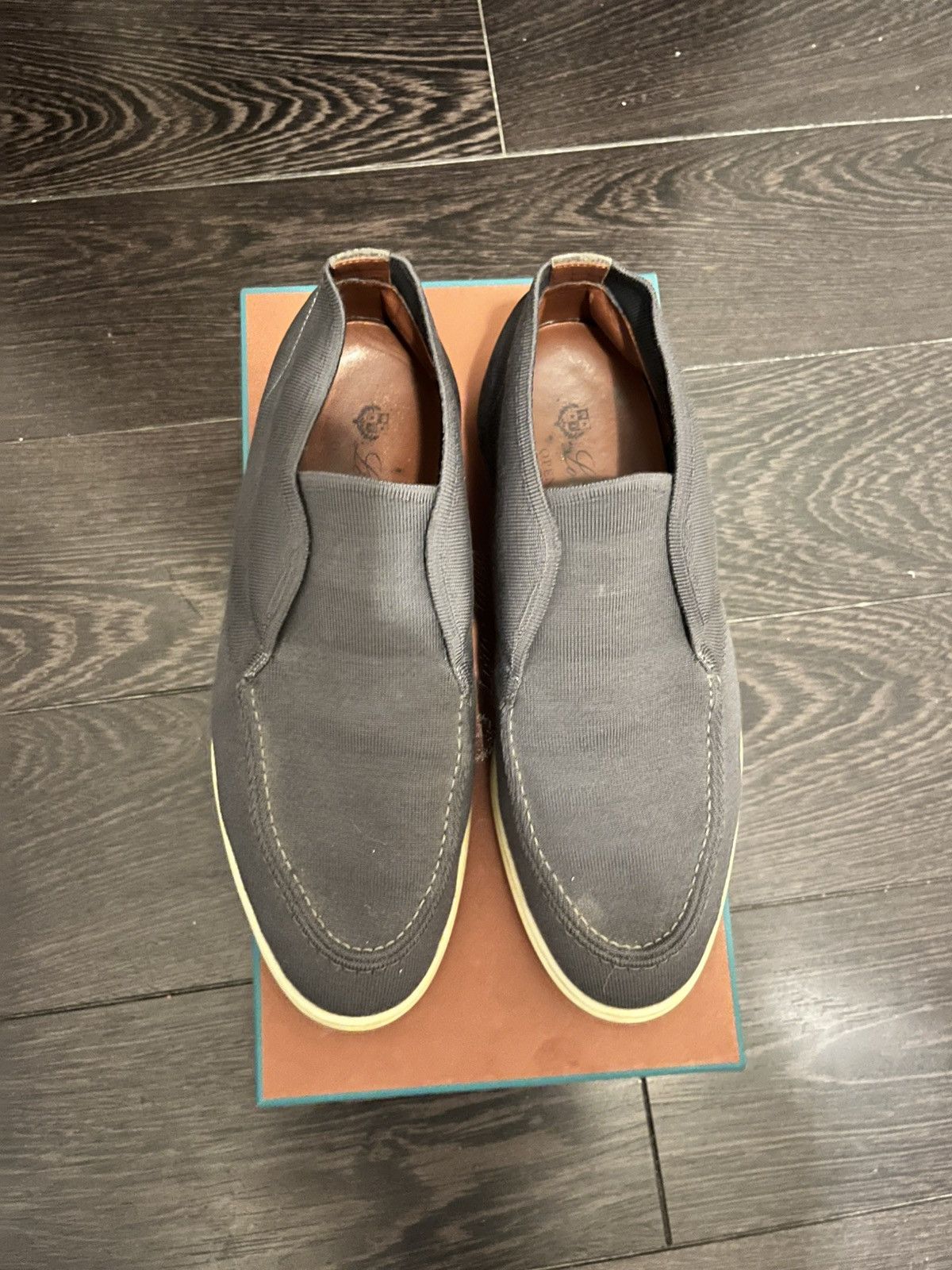 Loro Piana Loro piana grey knit open walk eu 40/40.5 uk 6/6.5 Size US 7.5 / EU 40-41 - 2 Thumbnail