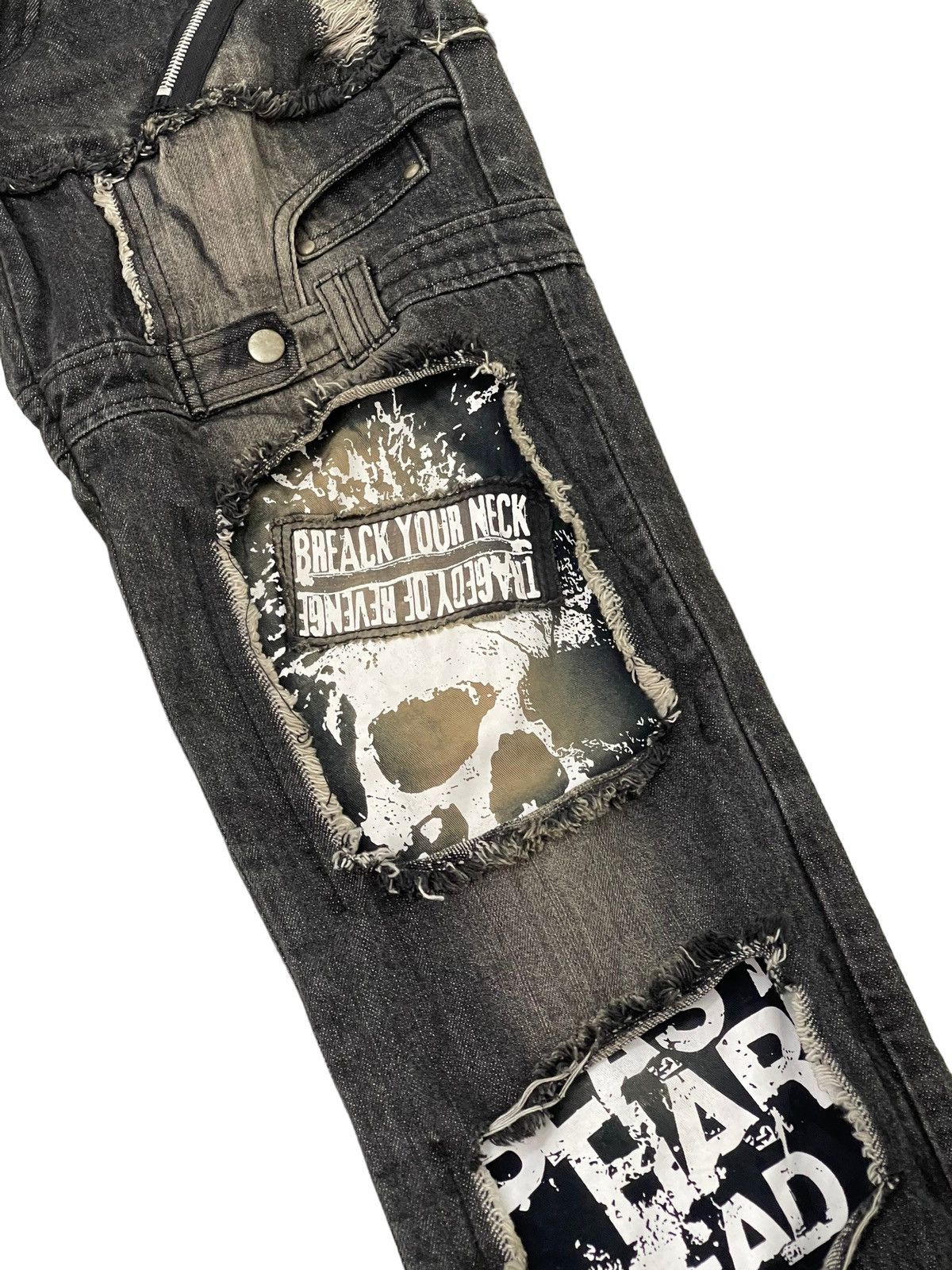 Japanese Brand Hagi Jeans Sex Pot Revenge Anarchy Distress Denim 8🟦4 Size US 30 / EU 46 - 7 Thumbnail