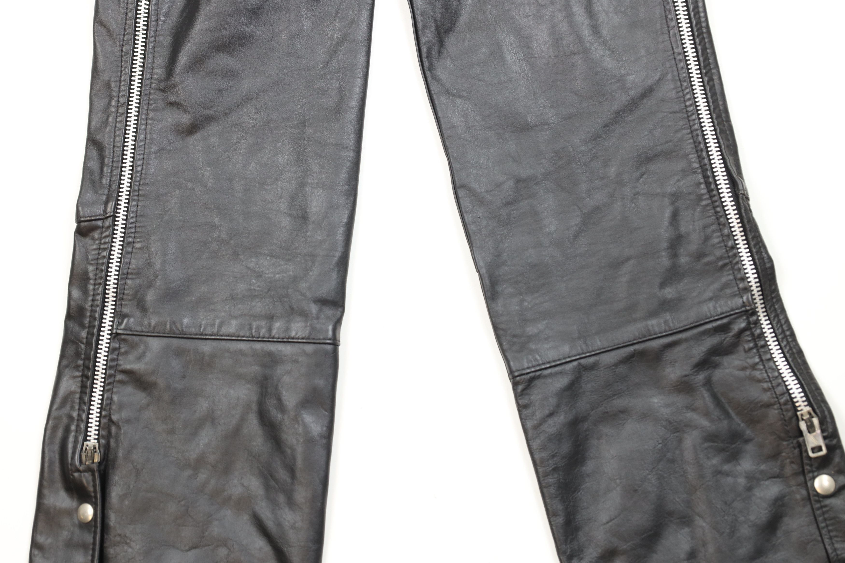 Vintage Vintage 70s Streetwear Leather Motorcycle Chaps USA Dom Size US 30 / EU 46 - 12 Thumbnail