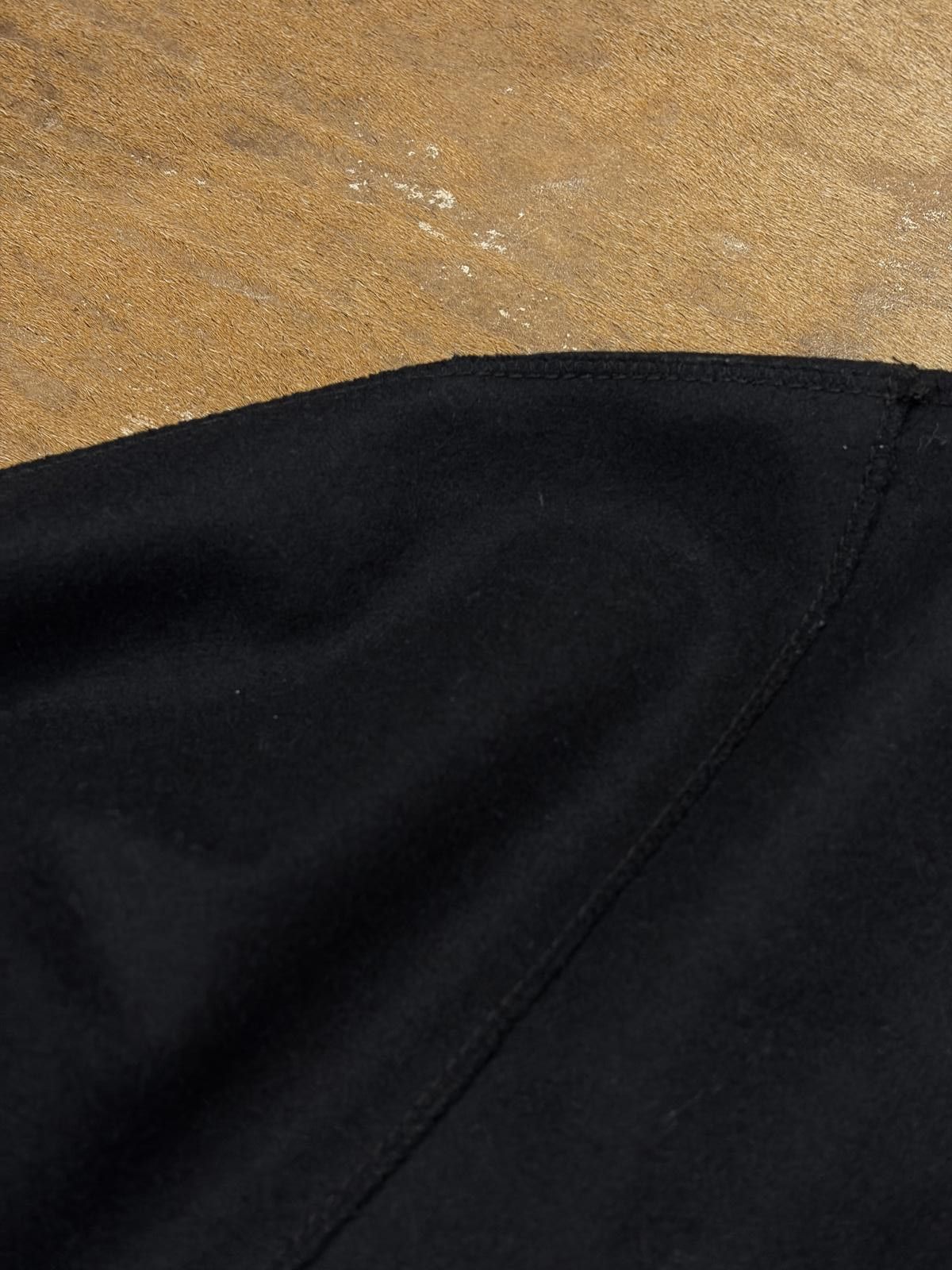 Tom Ford Tom Ford Black Wool-Silk Top with Leather Drawstring Detail Size S / US 4 / IT 40 - 3 Thumbnail