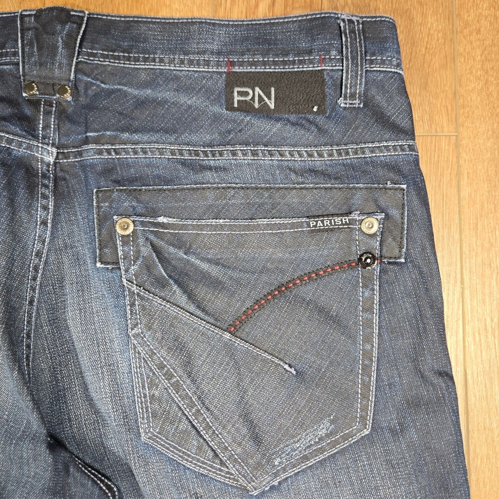 Parish Nation Parish Nation Y2K Jeans 40x34 Whiskered Hip Hop Streetwear Size US 40 / EU 56 - 13 Thumbnail