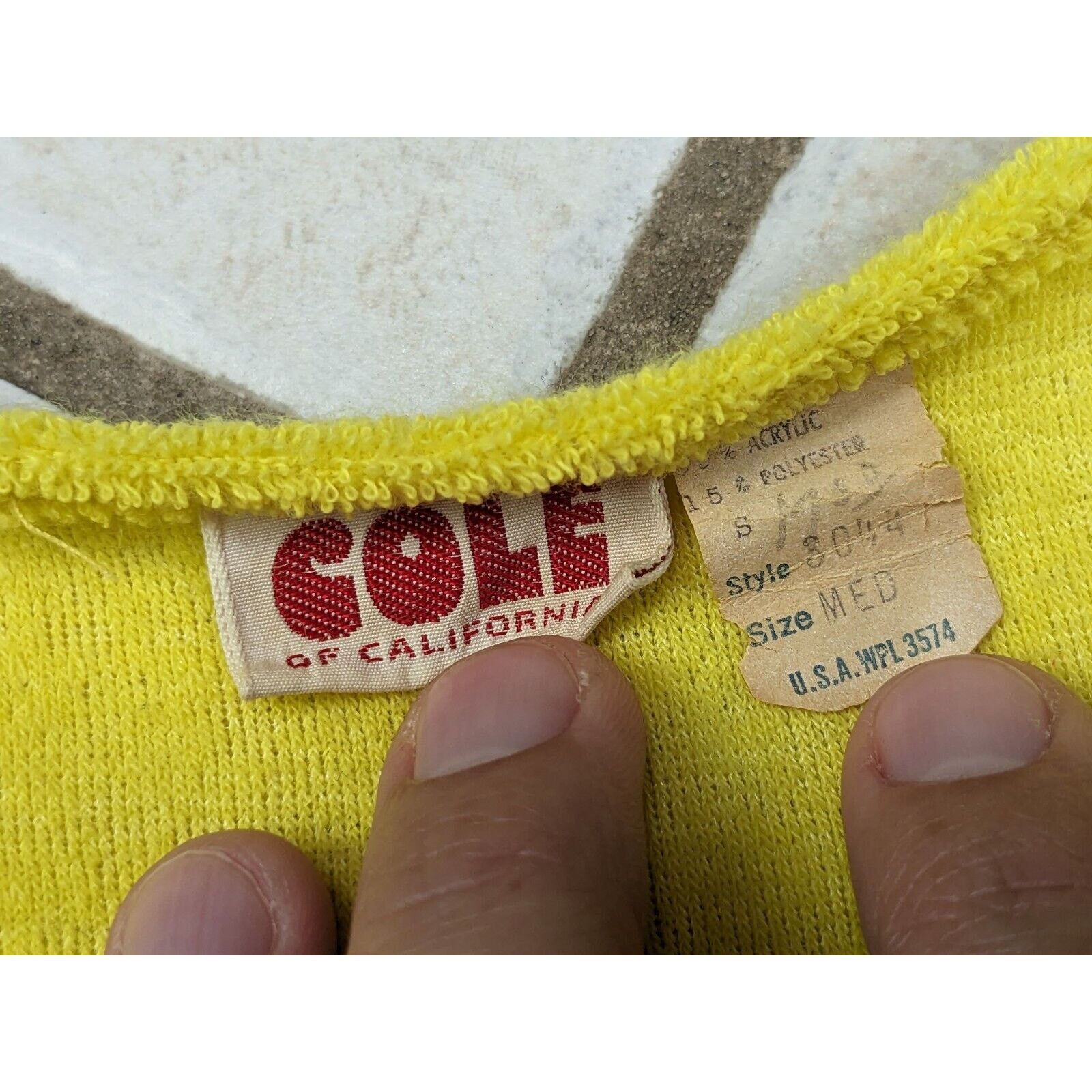 Other Vtg 60s Cole Of California Beach Pool Coverup Terry Cloth Size M / US 6-8 / IT 42-44 - 9 Thumbnail