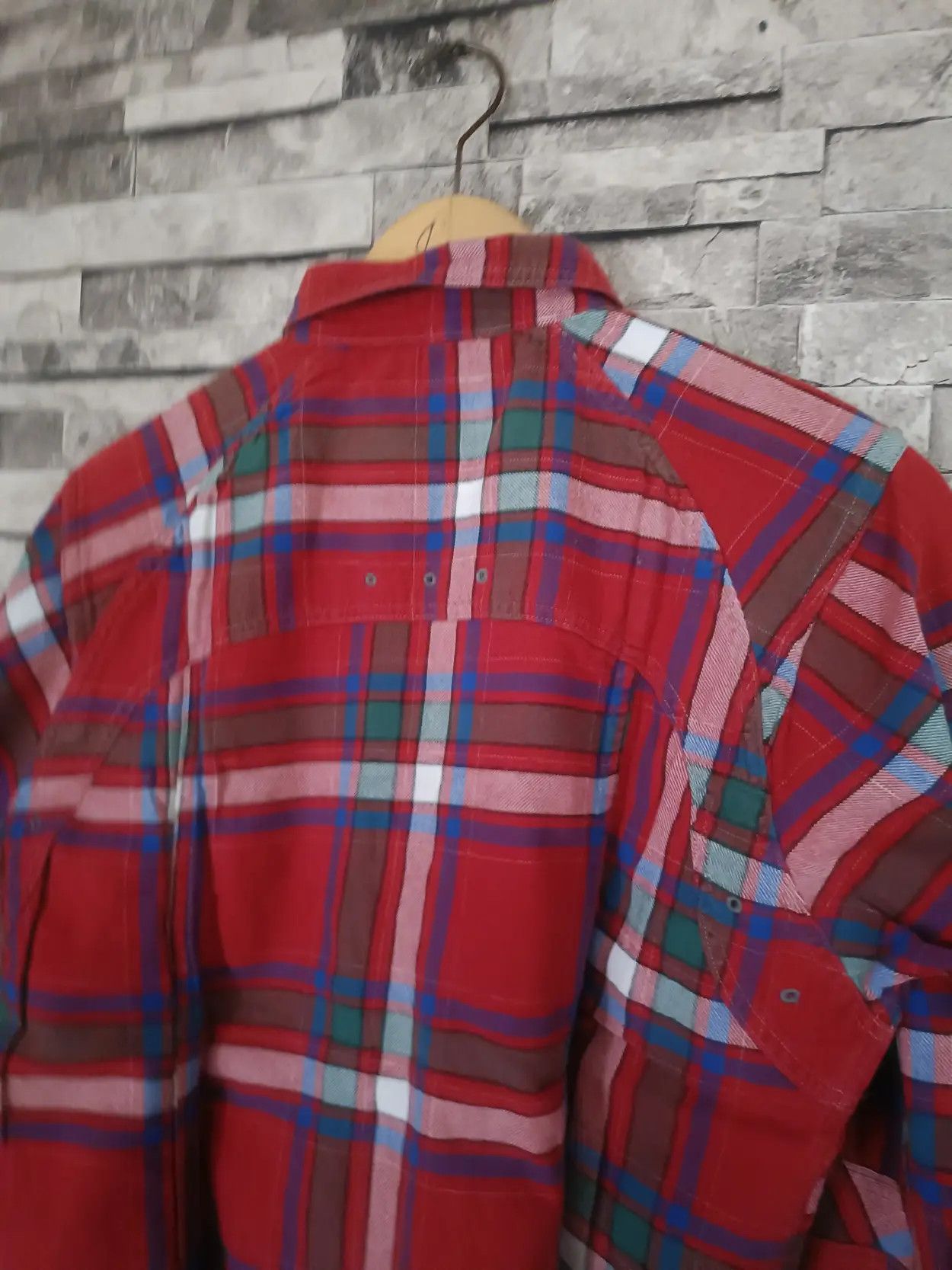 Japanese Brand Gaijin made crazy silhouette flannel shirt Size US M / EU 48-50 / 2 - 5 Thumbnail