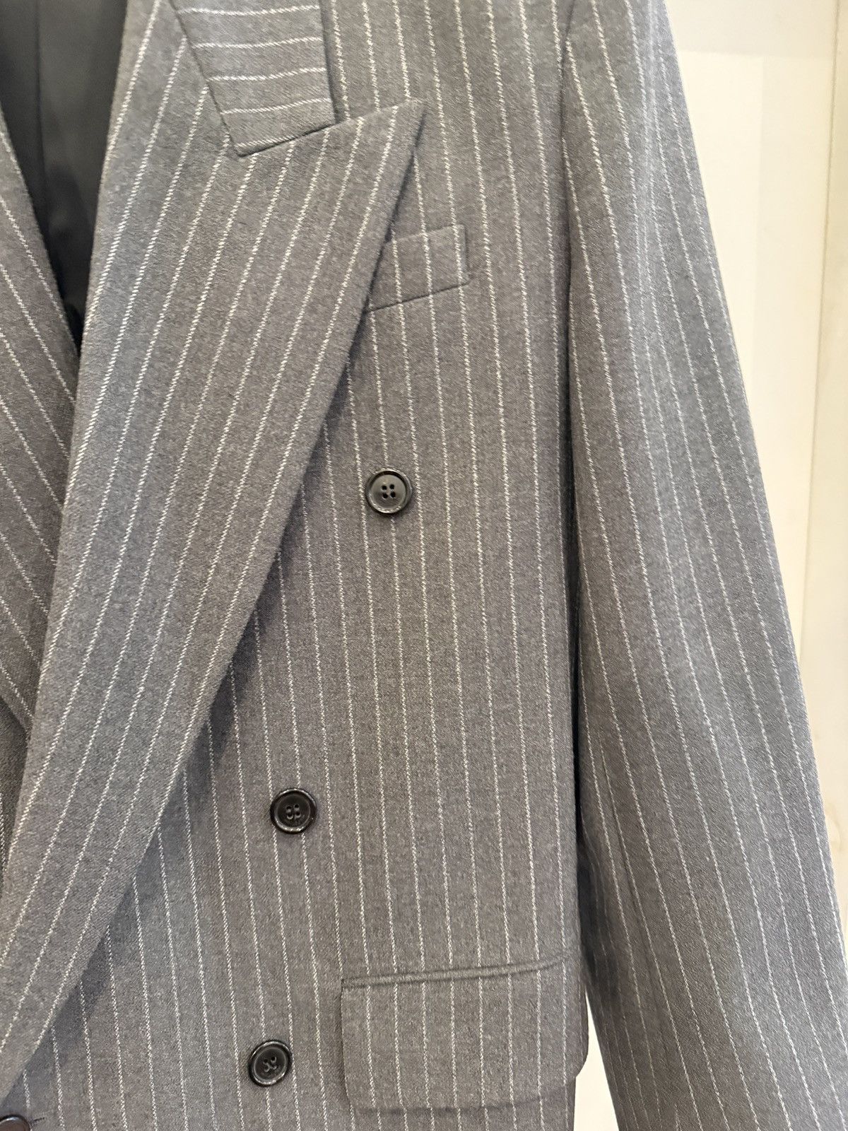 Saint Laurent Paris Oversized Pinstripe Double Breasted Blazer Size 50R - 5 Thumbnail