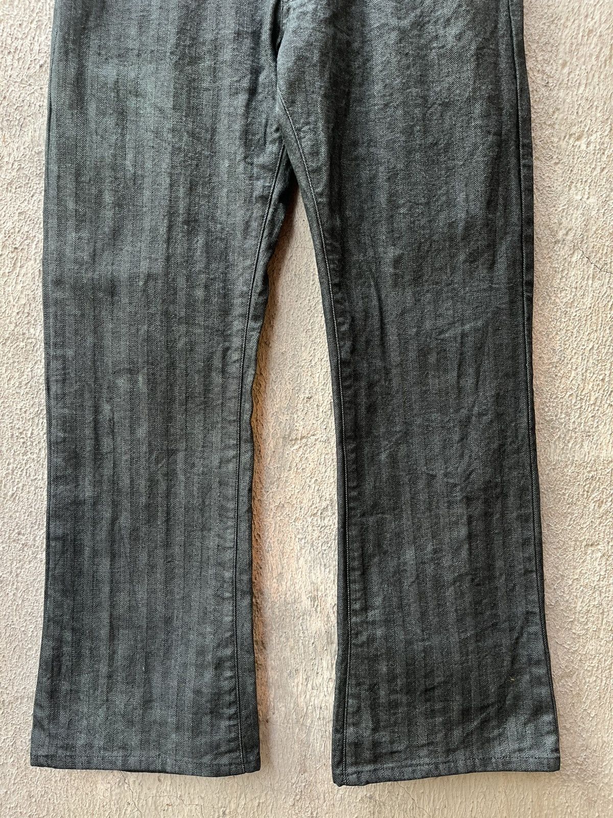 Japanese Brand Edge Rupert Flare Stripe Jeans Size US 32 / EU 48 - 3 Thumbnail