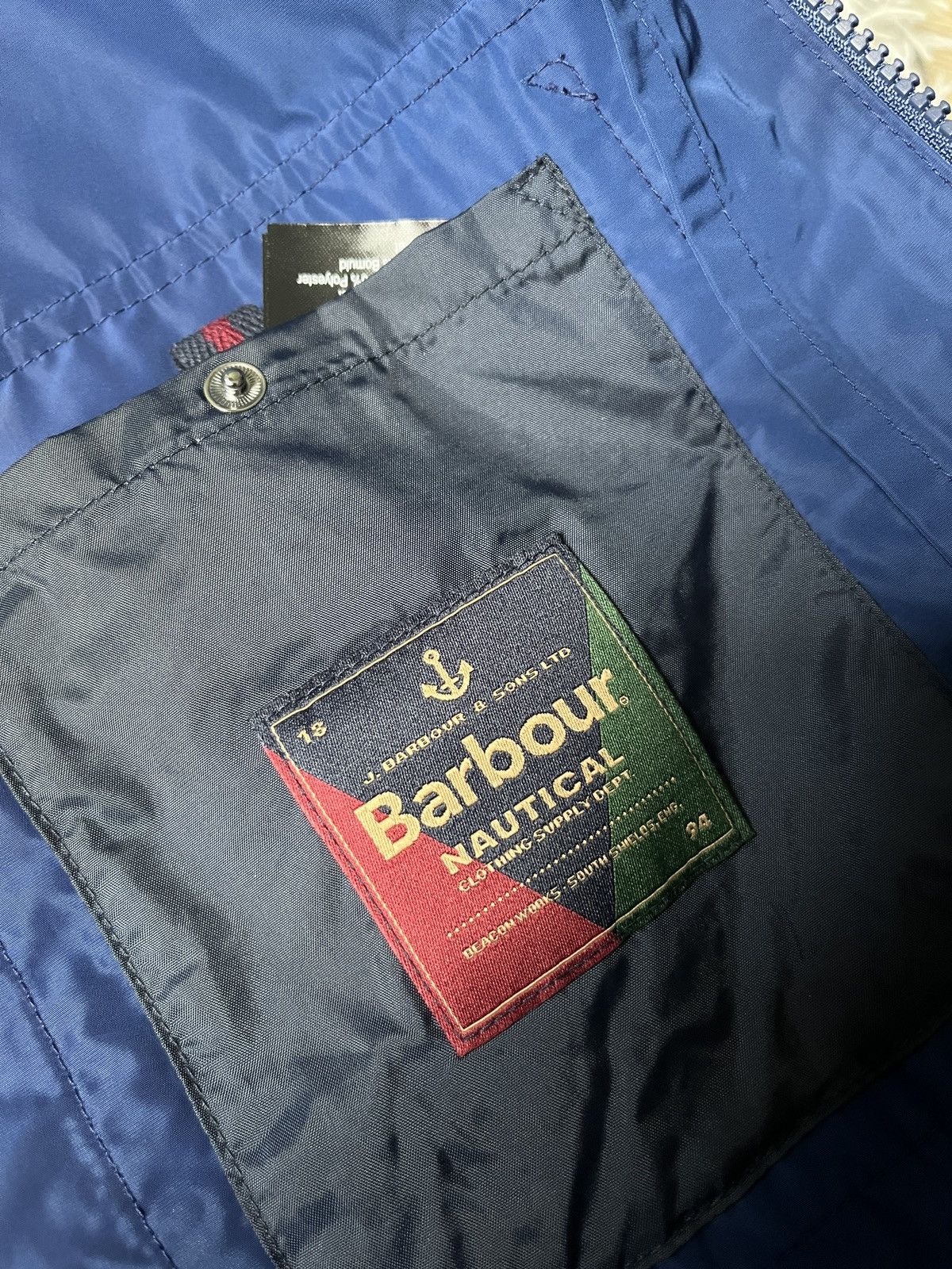Barbour Barbour Inchkeith Men's Navy Blue Nautical Multipocket Field Jacket Size US XL / EU 56 / 4 - 9 Thumbnail
