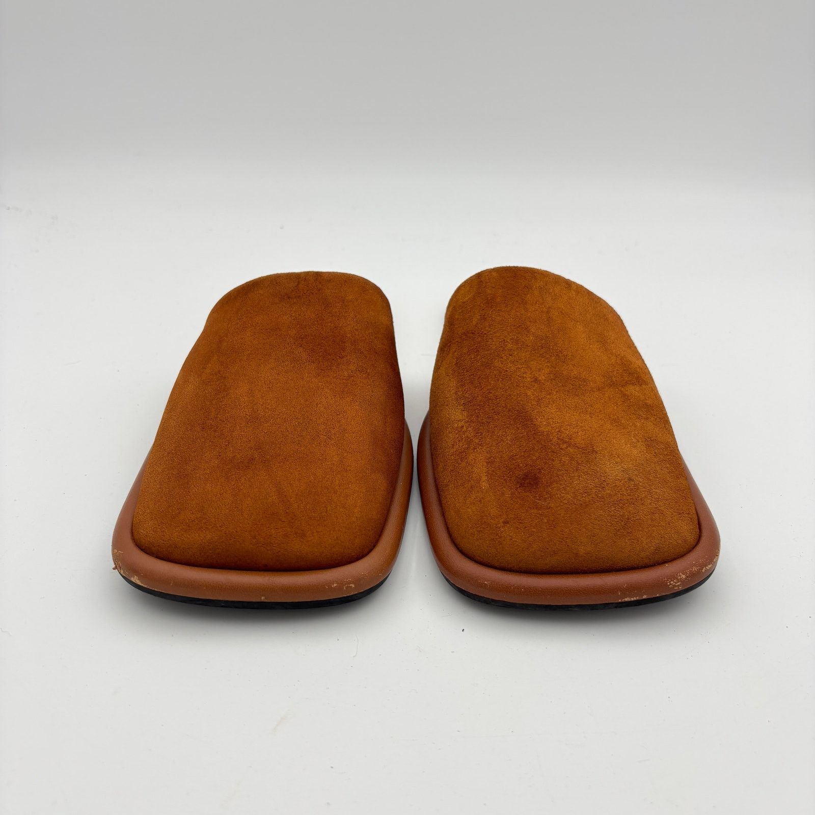 KHAITE Khaite Monaco Suede Slide Slippers in Caramel Shoes 39.5 Size US 9.5 / IT 39.5 - 2 Thumbnail
