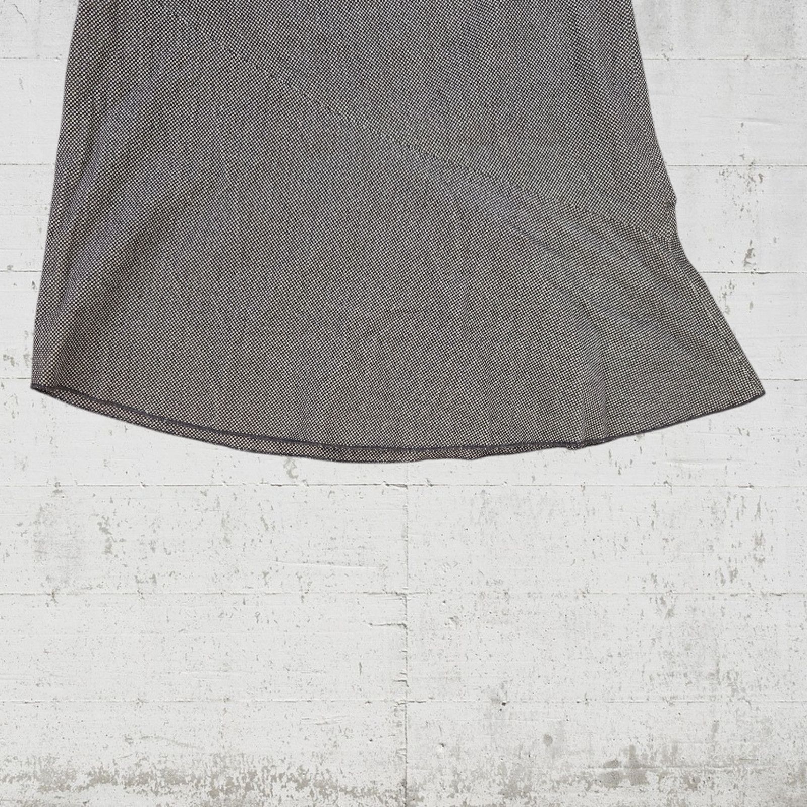 Vintage 90s Vintage Brown Asymmetrical Hem Skirt Size 8 Size 30" / US 8 / IT 44 - 3 Thumbnail