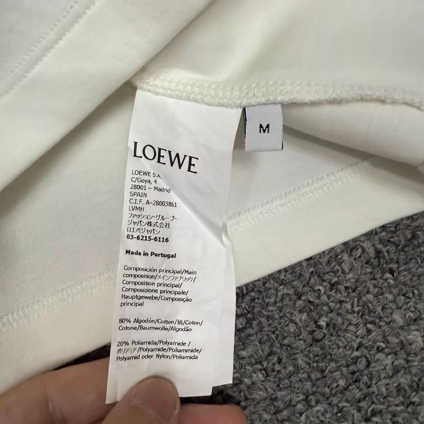 Loewe Loewe 24ss White Embroidered Logo Tee M 99new Size M / US 6-8 / IT 42-44 - 4 Thumbnail