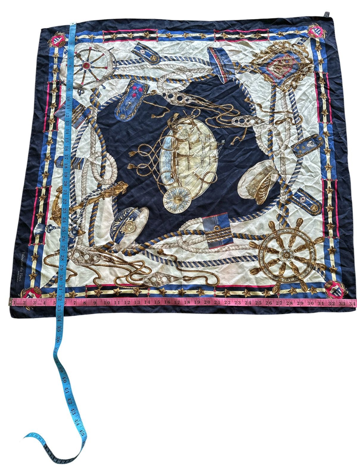 Japanese Brand Valentino Da Vinci Scarf 34x34 . Size ONE SIZE - 5 Thumbnail