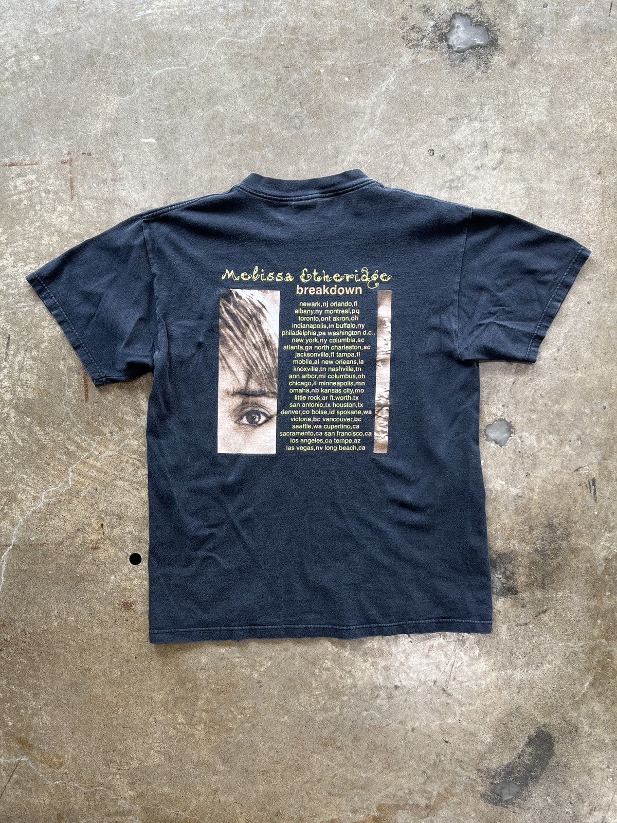 Band Tees Vintage Melissa Etheridge Breakdown Concert Tour Tee Large Size US L / EU 52-54 / 3 - 5 Thumbnail