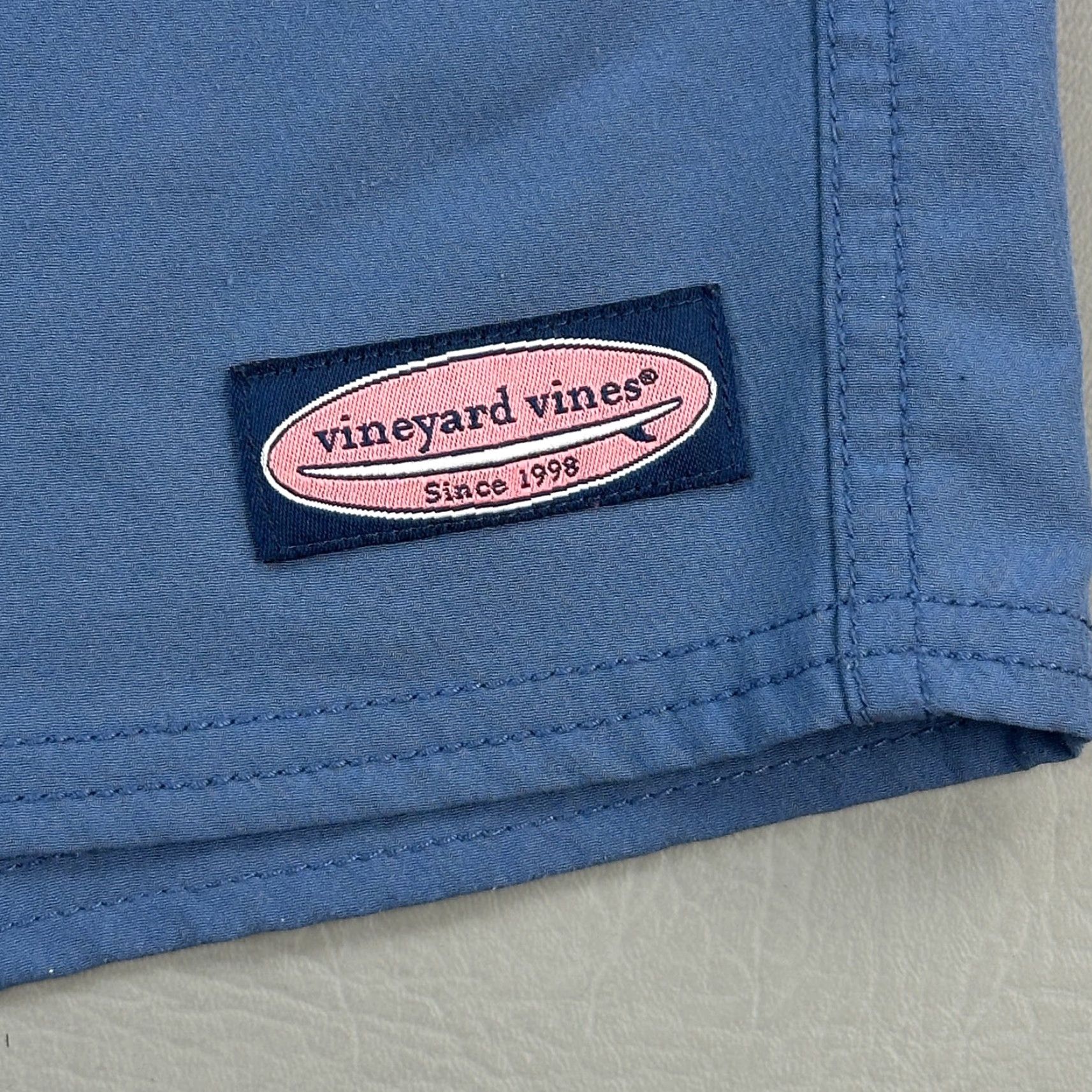 Vineyard Vines Vineyard Vines Swim Shorts Mens 38 Blue 9" Boardshorts Drawstring Beach Size US 38 / EU 54 - 2 Thumbnail