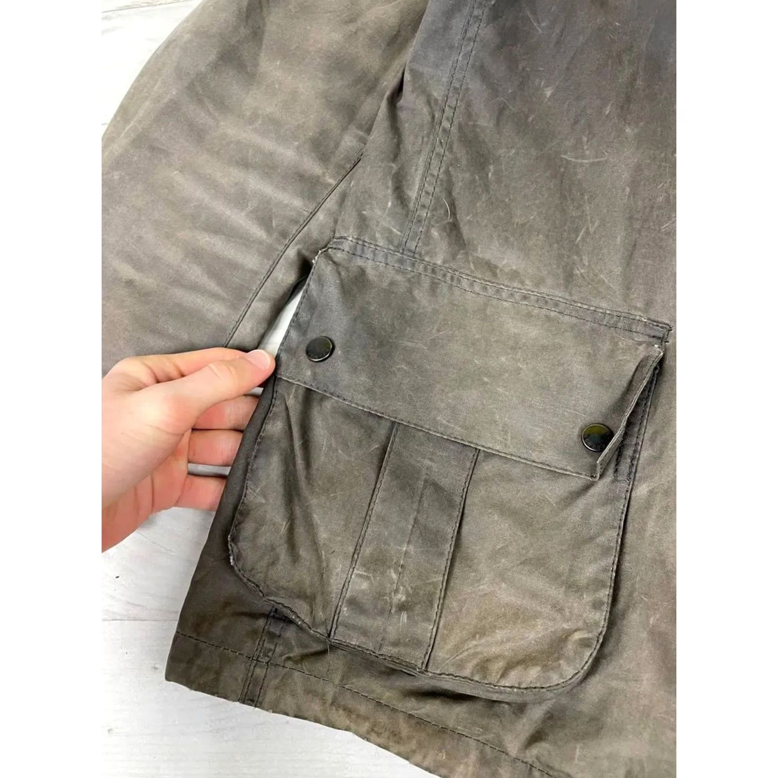 Barbour VINTAGE Barbour Jacket Main Selling Point Barbour Men Jacket Brown M UK Wax Coat Rain Size M Brown 90s Rain Coat Mens Size US M / EU 48-50 / 2 - 4 Thumbnail