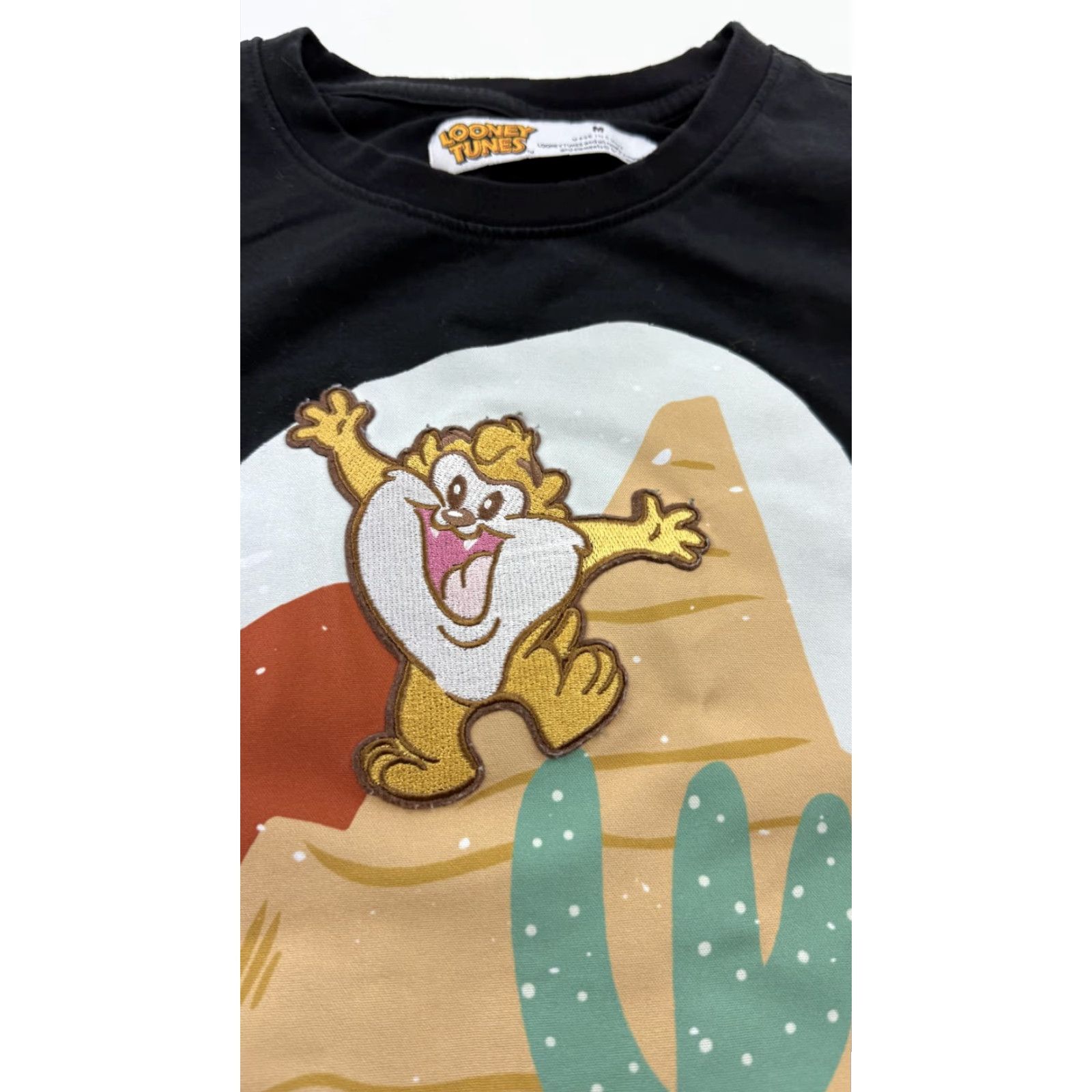 Vintage VINTAGE Looney Tunes T-Shirt Mens Medium Cartoon Embroidered Tee Short Sleeve Black Mens Size US M / EU 48-50 / 2 - 4 Thumbnail