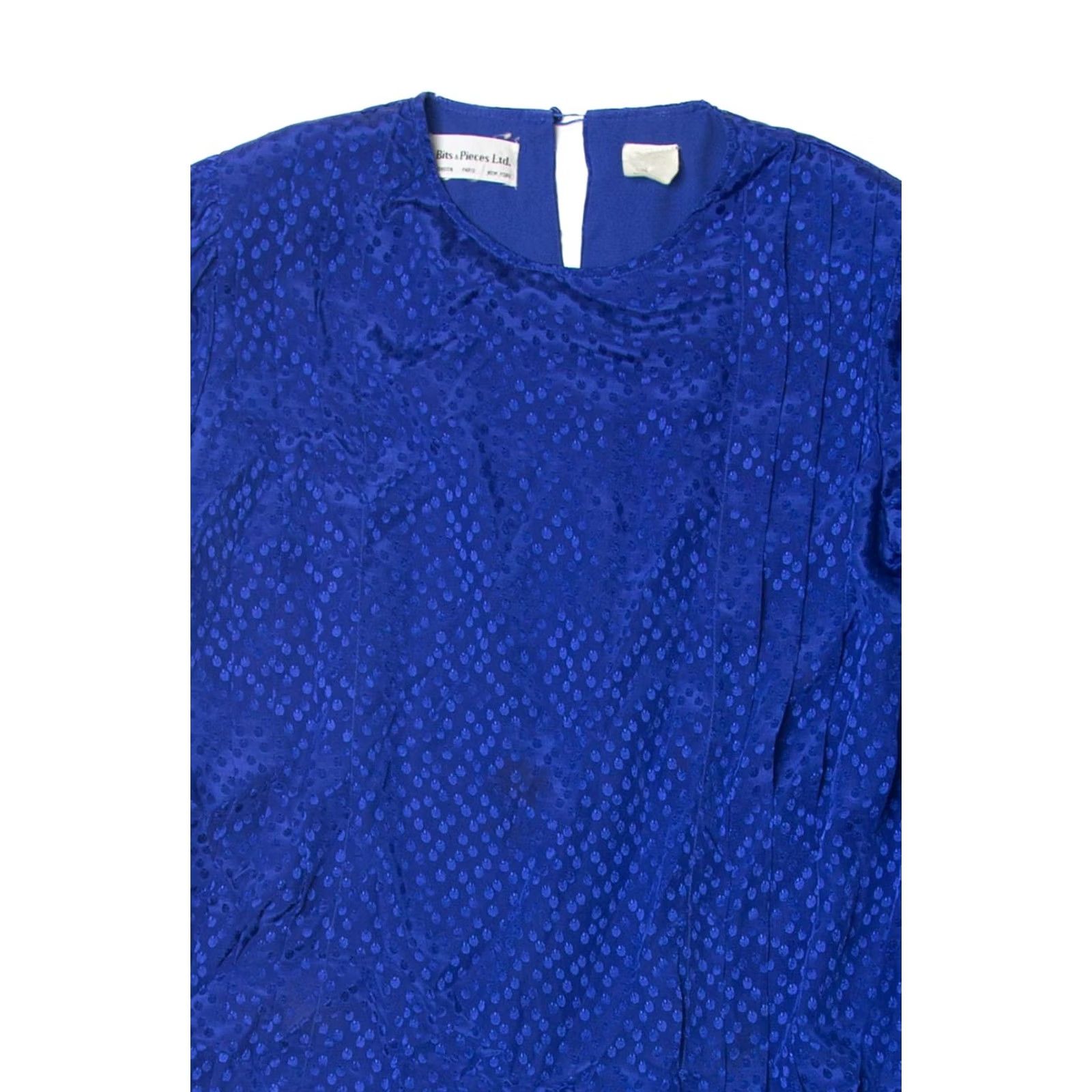 Vintage VINTAGE Bits and Pieces Blue Blouson Dress Shirt Size M / US 6-8 / IT 42-44 - 2 Thumbnail