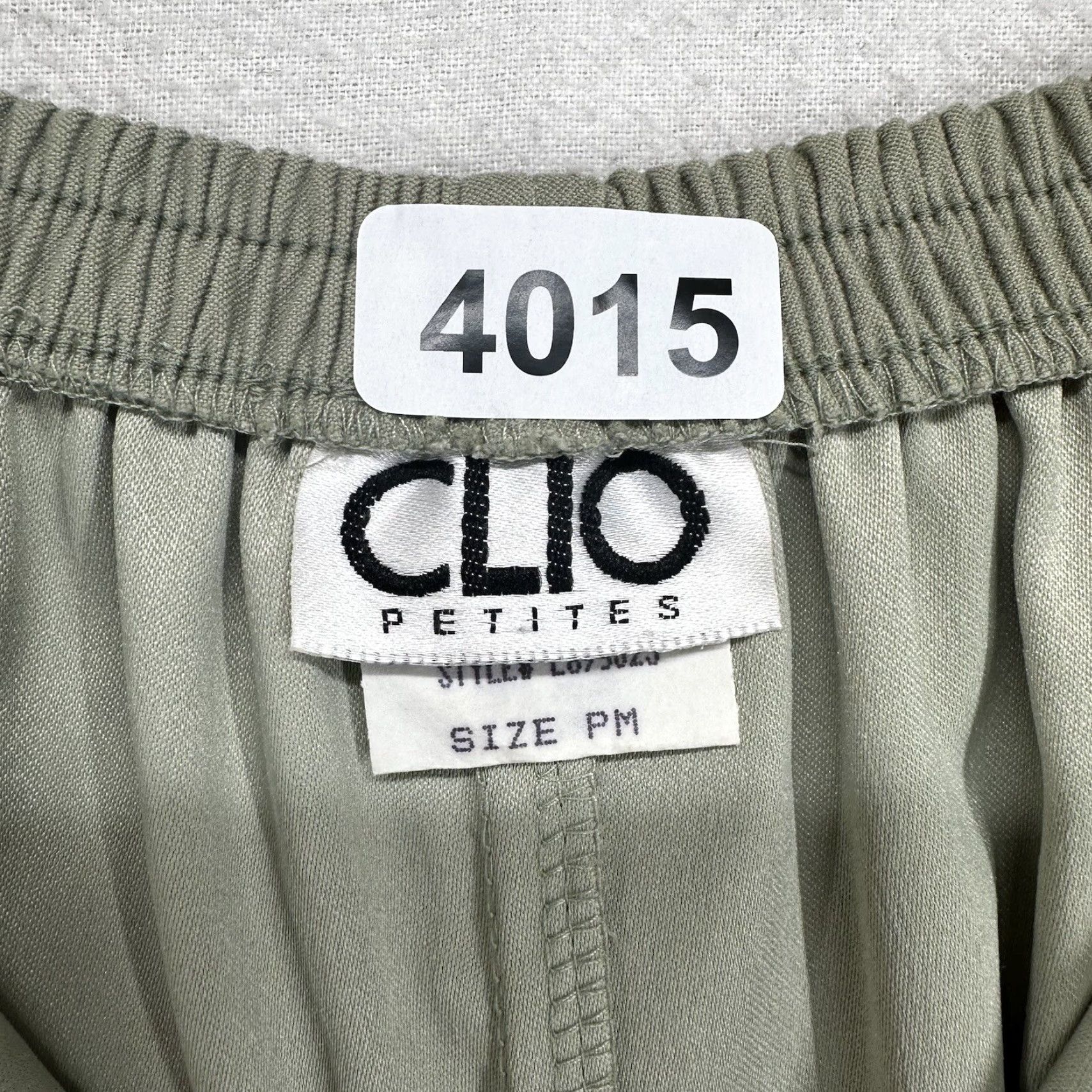 Vintage VINTAGE Clio Maxi Skirt Women's Petite Medium PM Light Green Polyester Spandex A-Line 80s 90s Button Stitch Pull On Casual Party/Cocktail USA Size 32" / US 10 / IT 46 - 6 Thumbnail