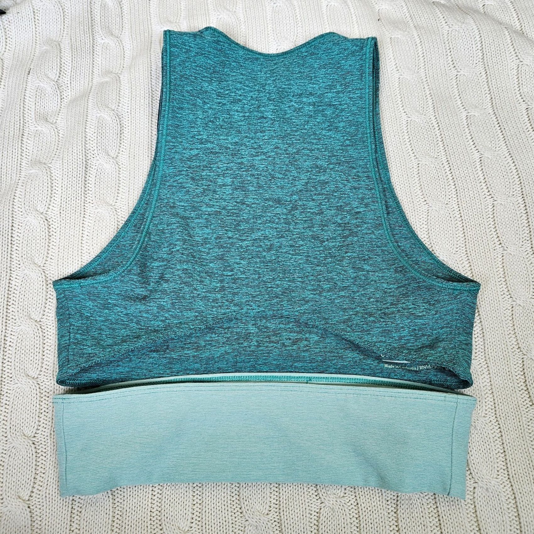 Outdoor Voices Outdoor voice Cropped Tank Womens XS Green Round Neck Sleeveless Irregular? (adjusted) Size XS / US 0-2 / IT 36-38 - 3 Thumbnail