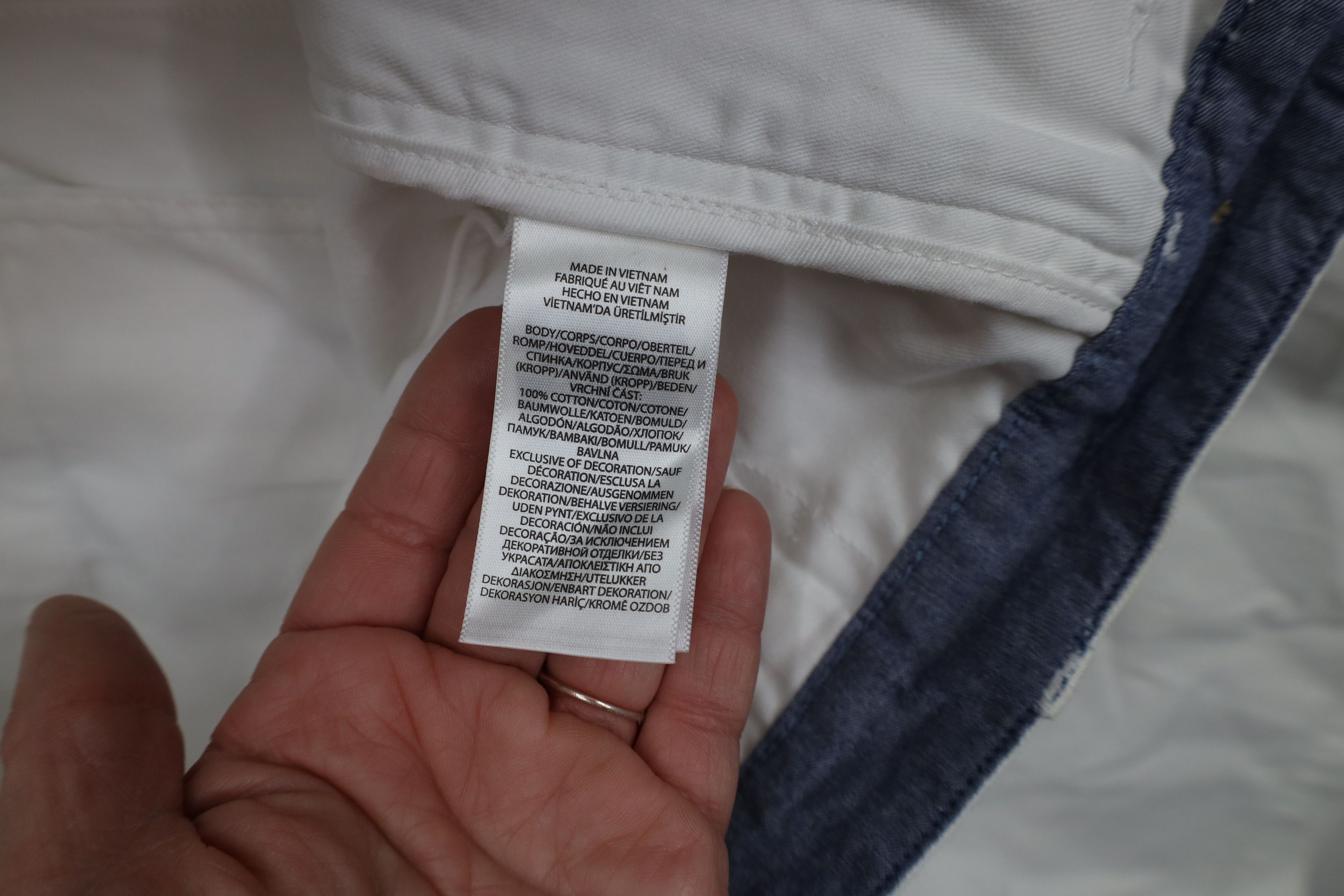 Ralph Lauren × Vintage Vintage Ralph Lauren Relaxed Fit Chino Shorts White Cotton Size US 36 / EU 52 - 8 Thumbnail