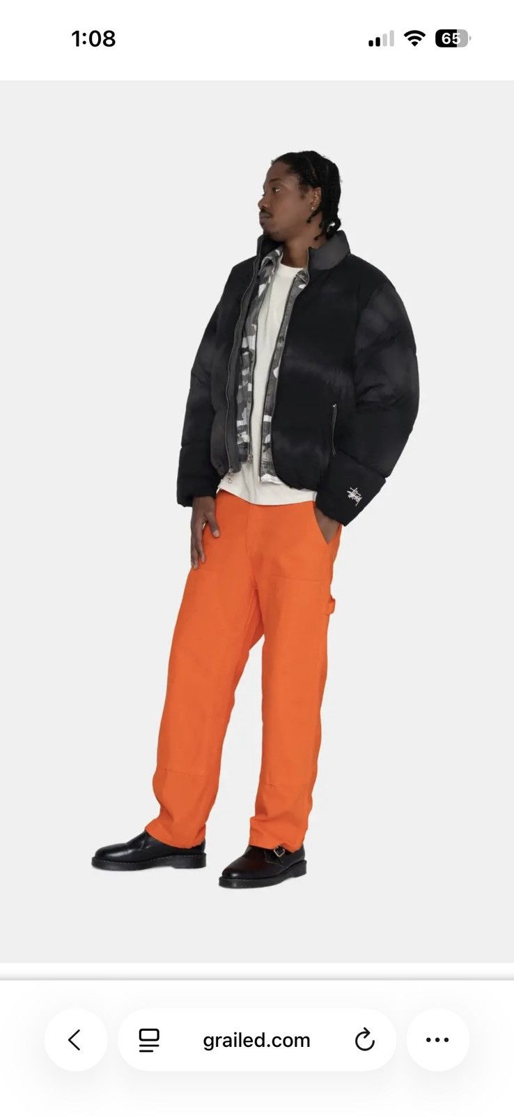 Stussy Stussy canvas work pant orange Size US 32 / EU 48 - 10 Thumbnail