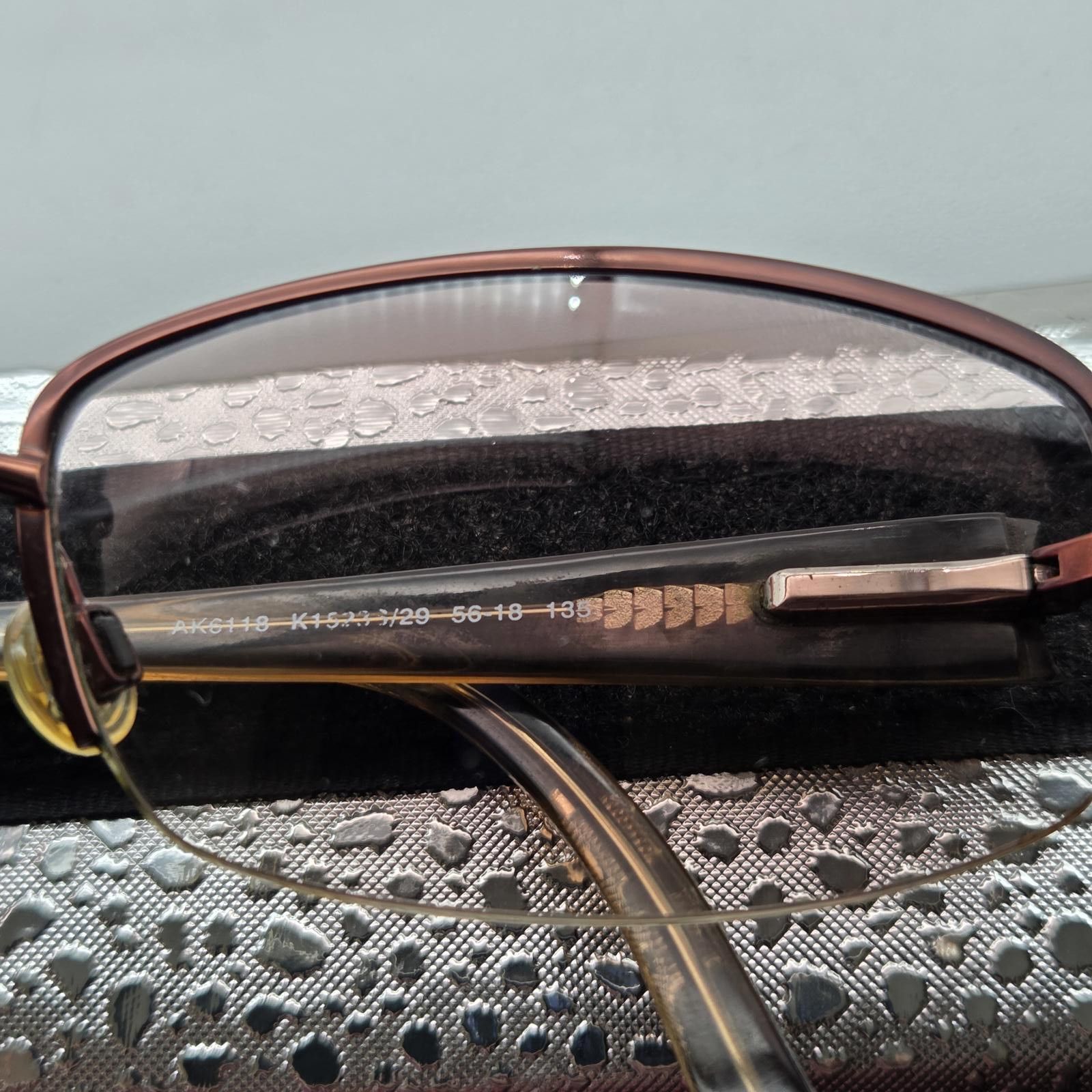 Designer Anne Klein AK6118 Eyeglasses FRAMES ONLY Bronze 56-18-135 Size ONE SIZE - 3 Thumbnail