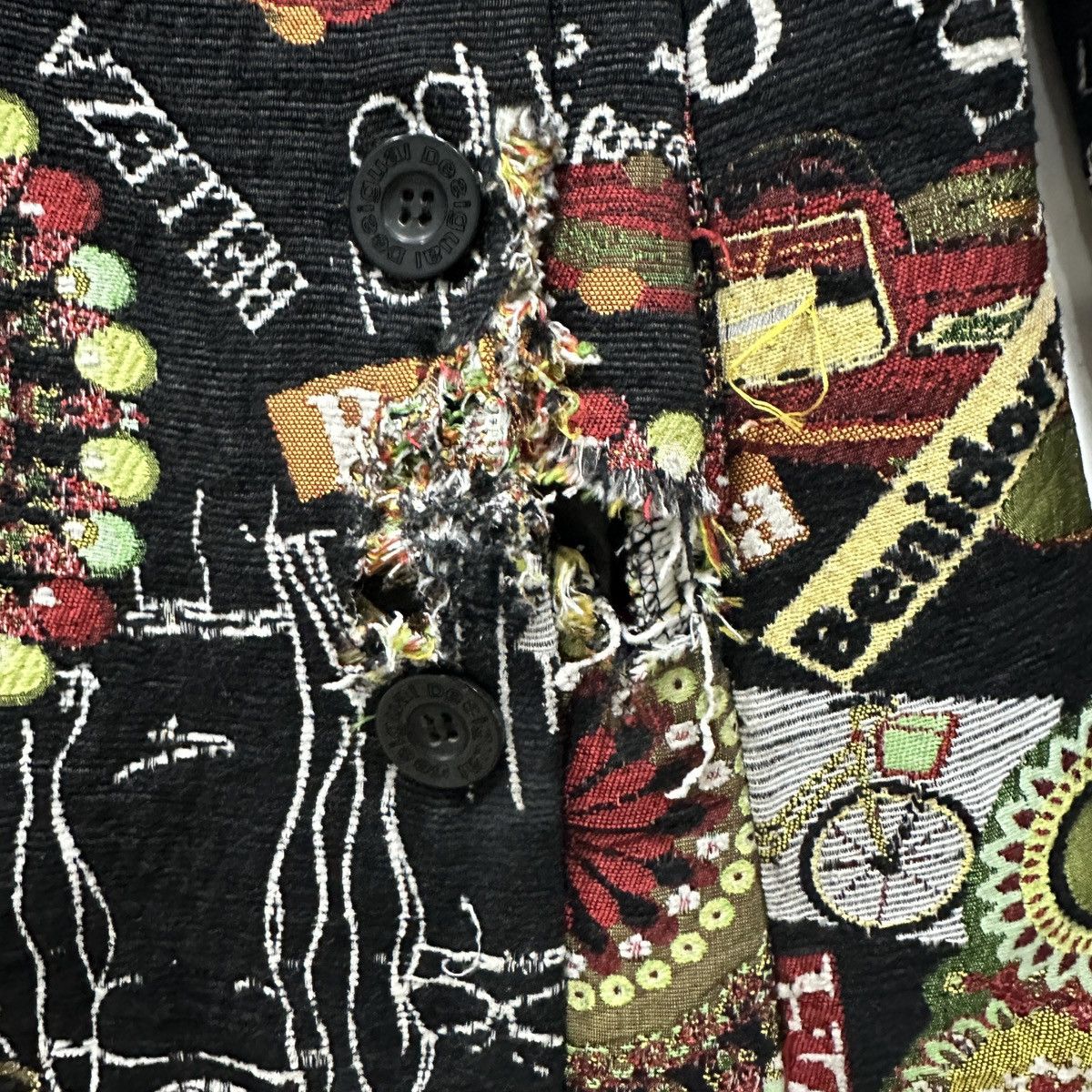 Desigual Manteau coat multi embroidery vintage Size XS / US 0-2 / IT 36-38 - 9 Thumbnail