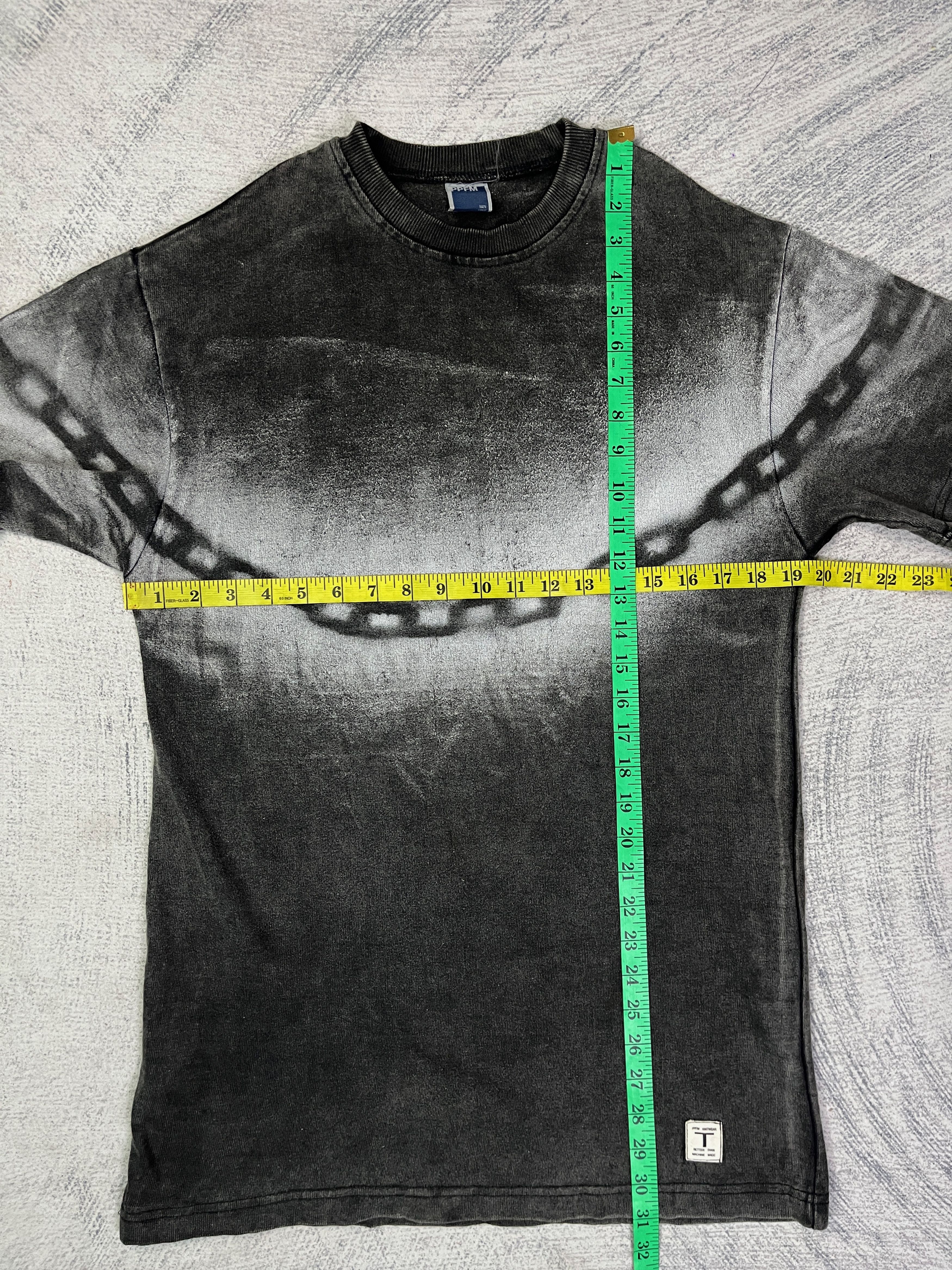 PPFM PPFM Chain Stencil Art ‘DANGER’ Washed Tshirt Size US S / EU 44-46 / 1 - 12 Thumbnail