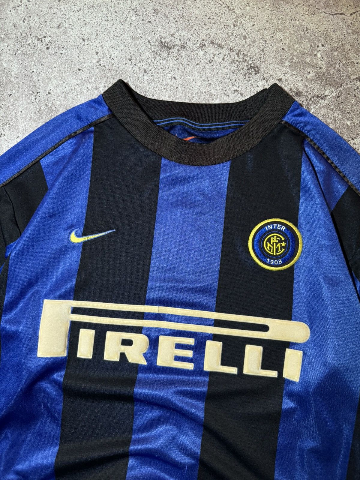 Nike × Vintage Inter Milan 1998/99 Home Football Retro Shirt Soccer Jersey Size US L / EU 52-54 / 3 - 3 Thumbnail