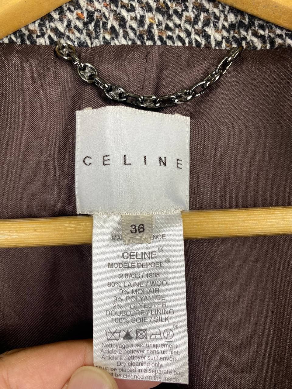 Celine celine modele depose wool jacket very nice design Size US M / EU 48-50 / 2 - 8 Thumbnail