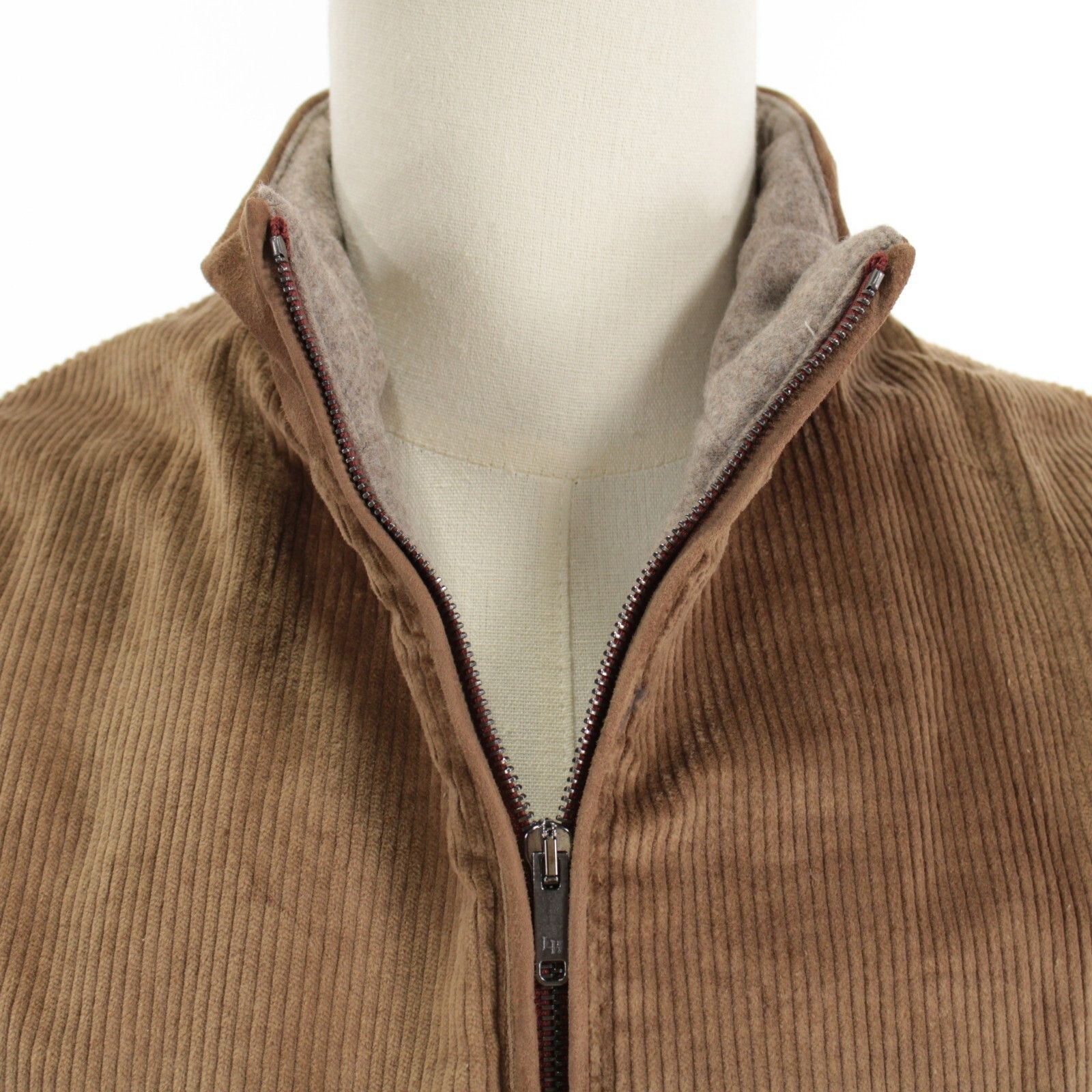 Luciano Barbera Luciano Barbera Vest Size M US In Brown Cotton Blend Size US M / EU 48-50 / 2 - 2 Thumbnail