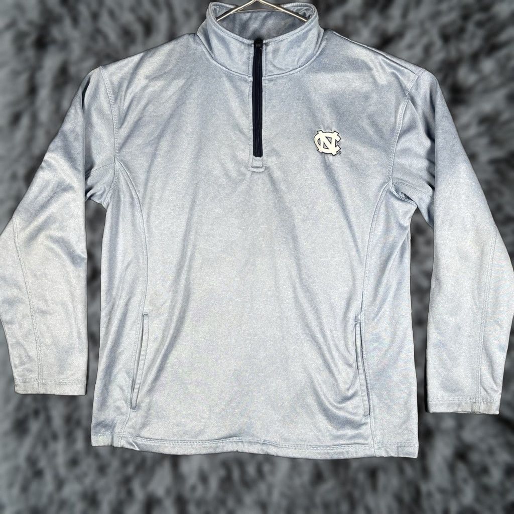 Vintage Knights Apparel UNC Tar Heels 1/4 Zip Pullover Men Medium Carolina Blue Navy Zipper Logo Sports Size US M / EU 48-50 / 2 - 1 Thumbnail