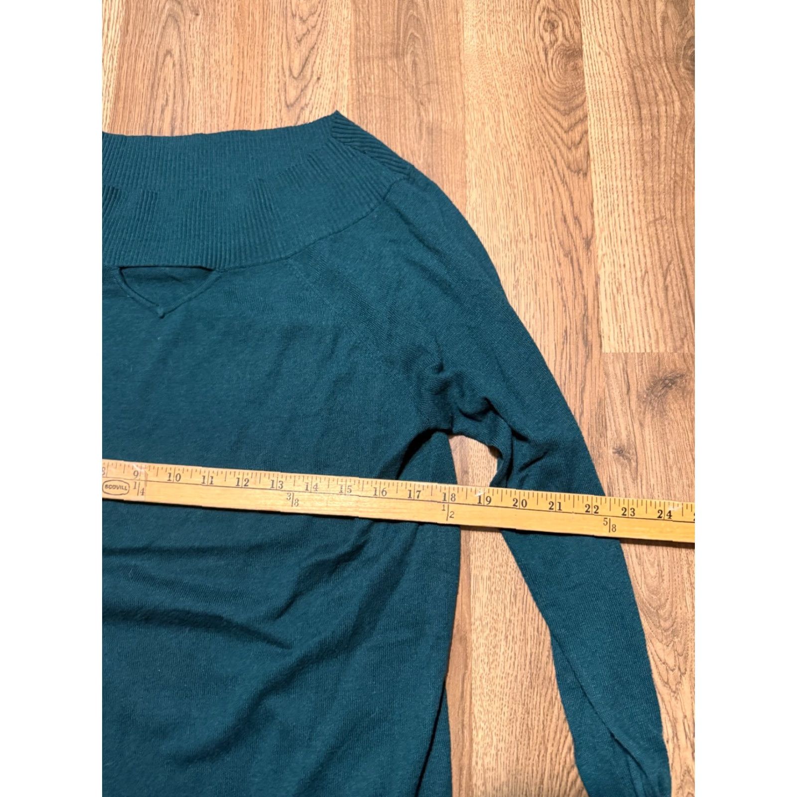 Vintage Maurices Shirt Womens Large Green Long Sleeve Boat Neck T-Shirt Modern Casual Regular Size L / US 10 / IT 46 - 7 Thumbnail