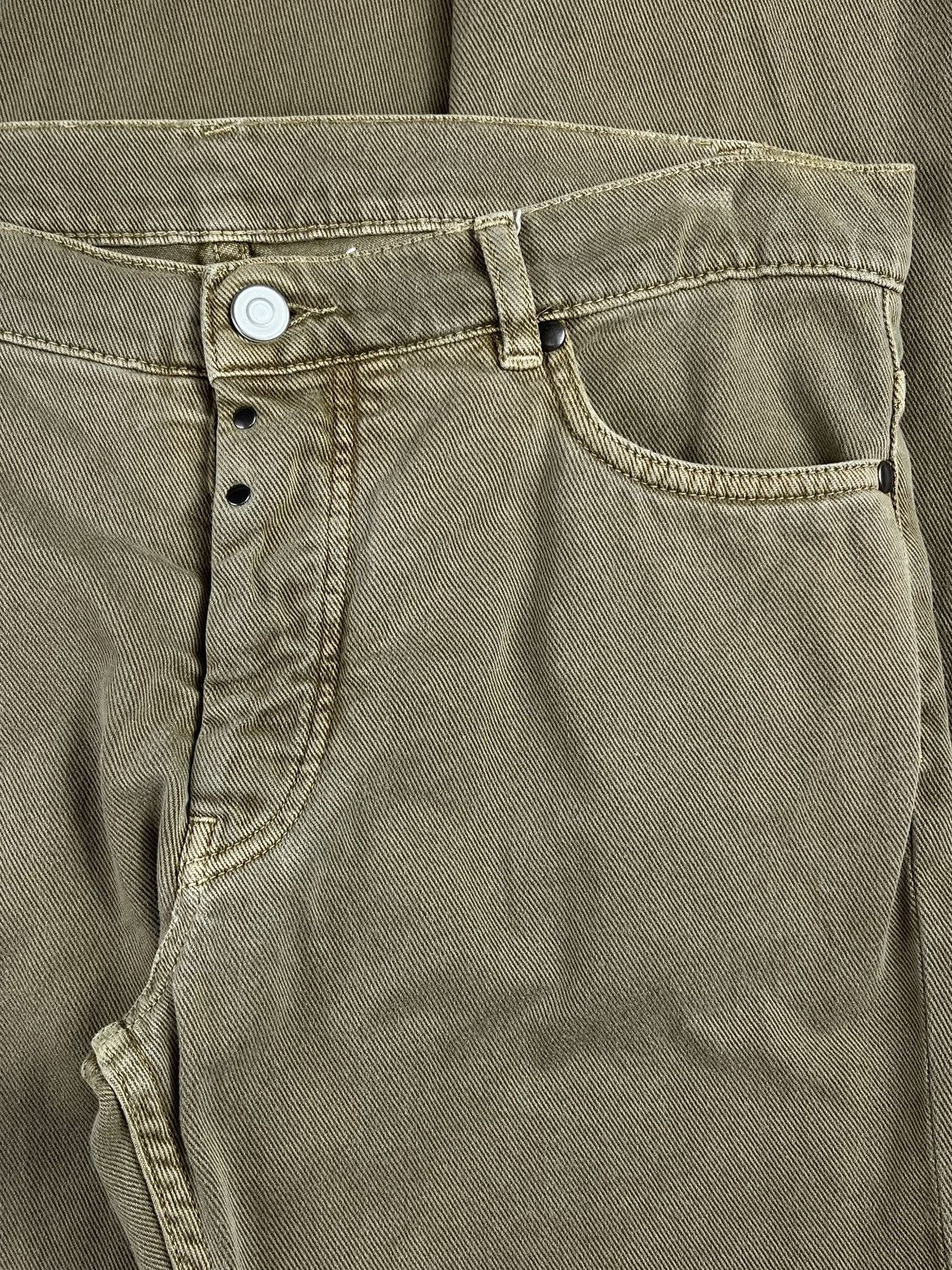 Maison Margiela SS13 Maison Margiela Line 10 Stitched Beige Slim Jeans Size US 30 / EU 46 - 3 Thumbnail